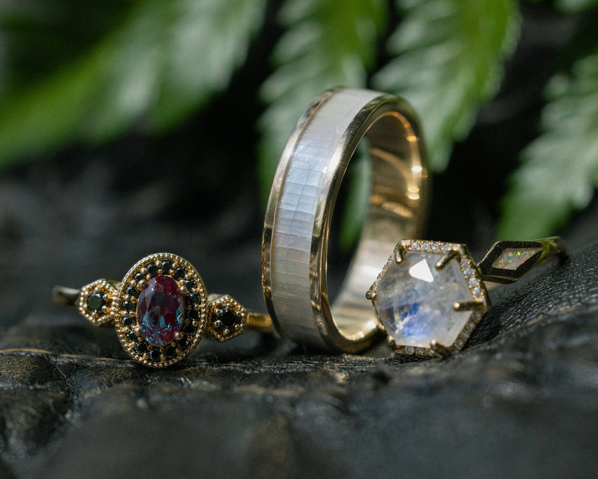 June Birthstones: Pearl, Alexandrite, & Moonstone-Staghead Designs