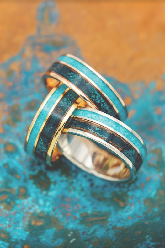 CUSTOM PATINA COPPER RINGS-Staghead Designs
