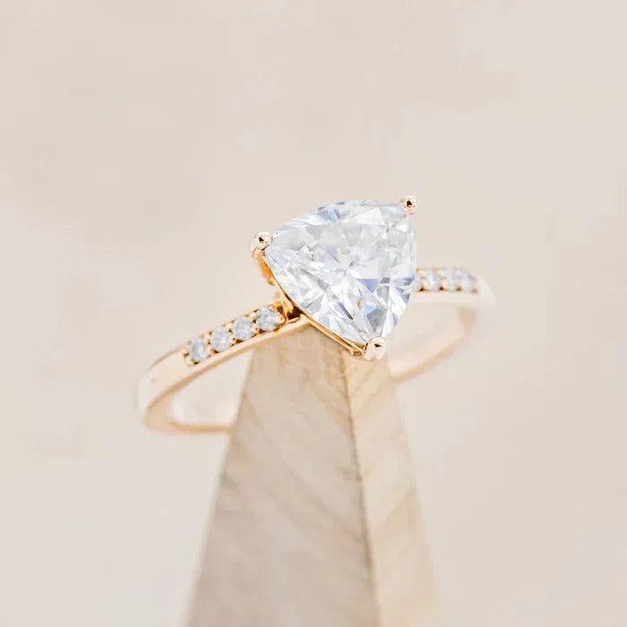 Custom Trillion Cut Engagement Rings Staghead Designs