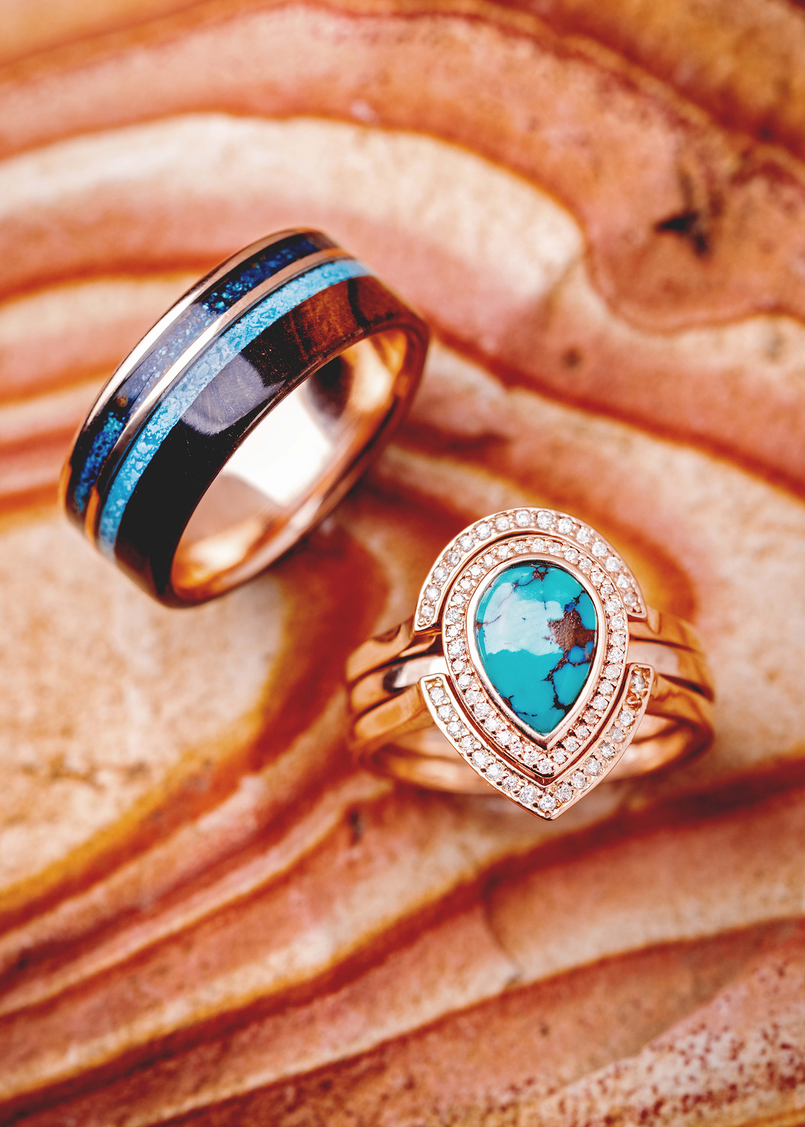 Custom Turquoise Engagement Rings Staghead Designs