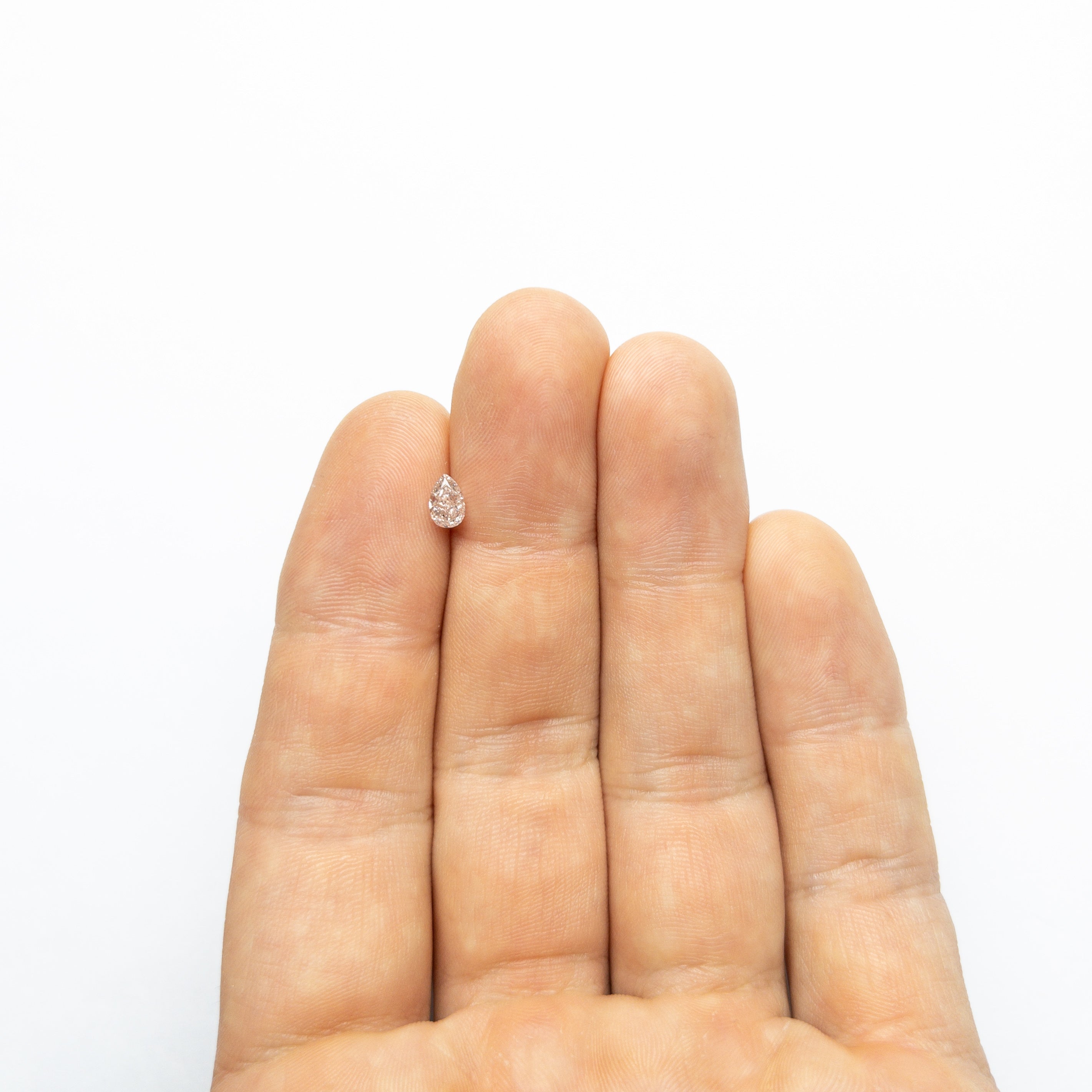 0.46ct 5.85x3.80x2.65mm SI2 Fancy Light Brownish Pink Pear Brilliant 🇦🇺 24118-01-Staghead Designs