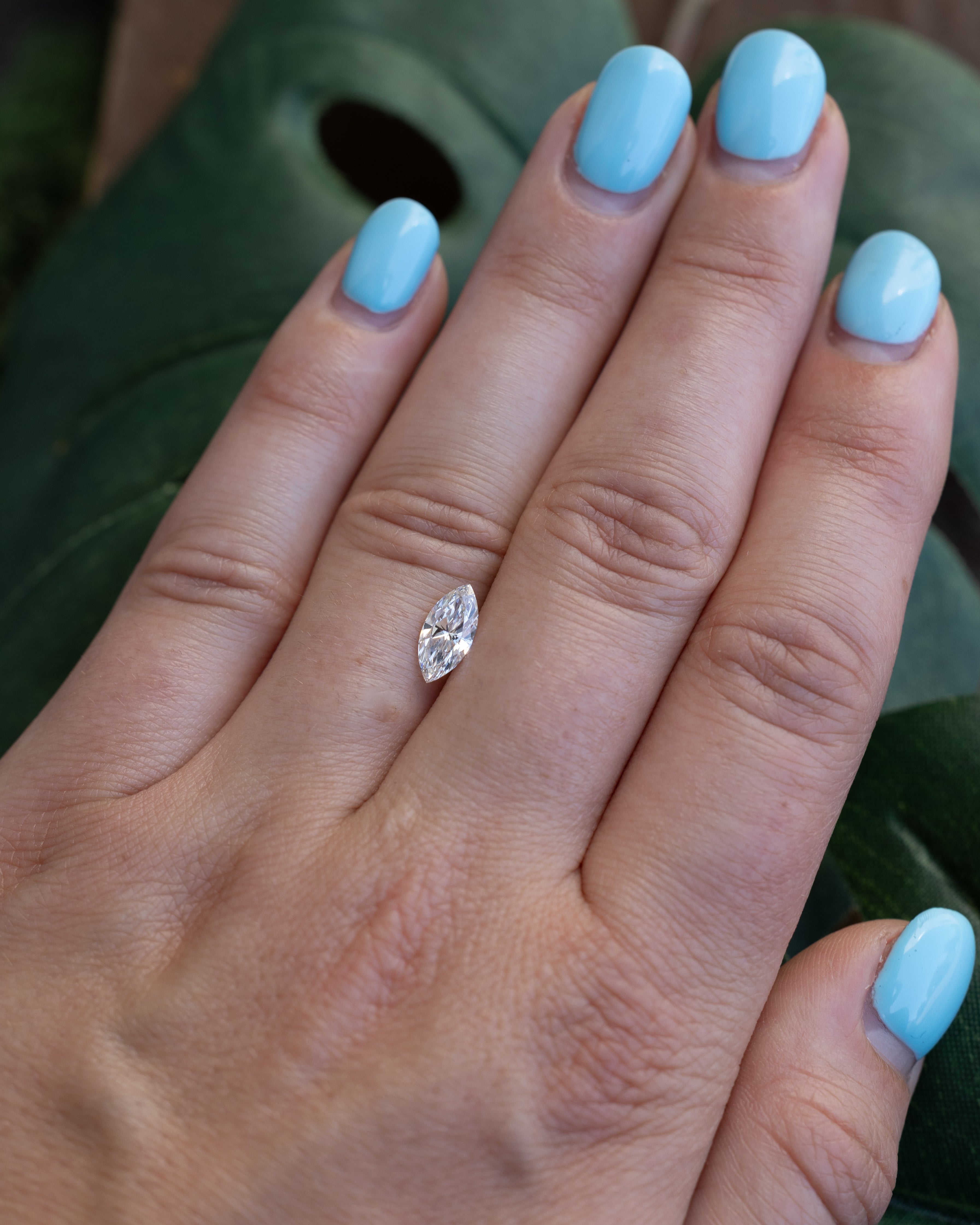 0.89ct 10x5x3.27mm MARQUISE BRILLIANT CUT LAB-GROWN DIAMOND - VS F-G-Staghead Designs