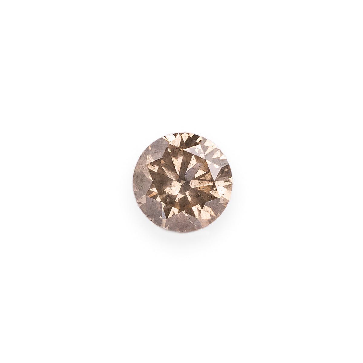 0.68ct 5.55mm BRILLIANT ROUND CUT CHAMPAGNE DIAMOND-1