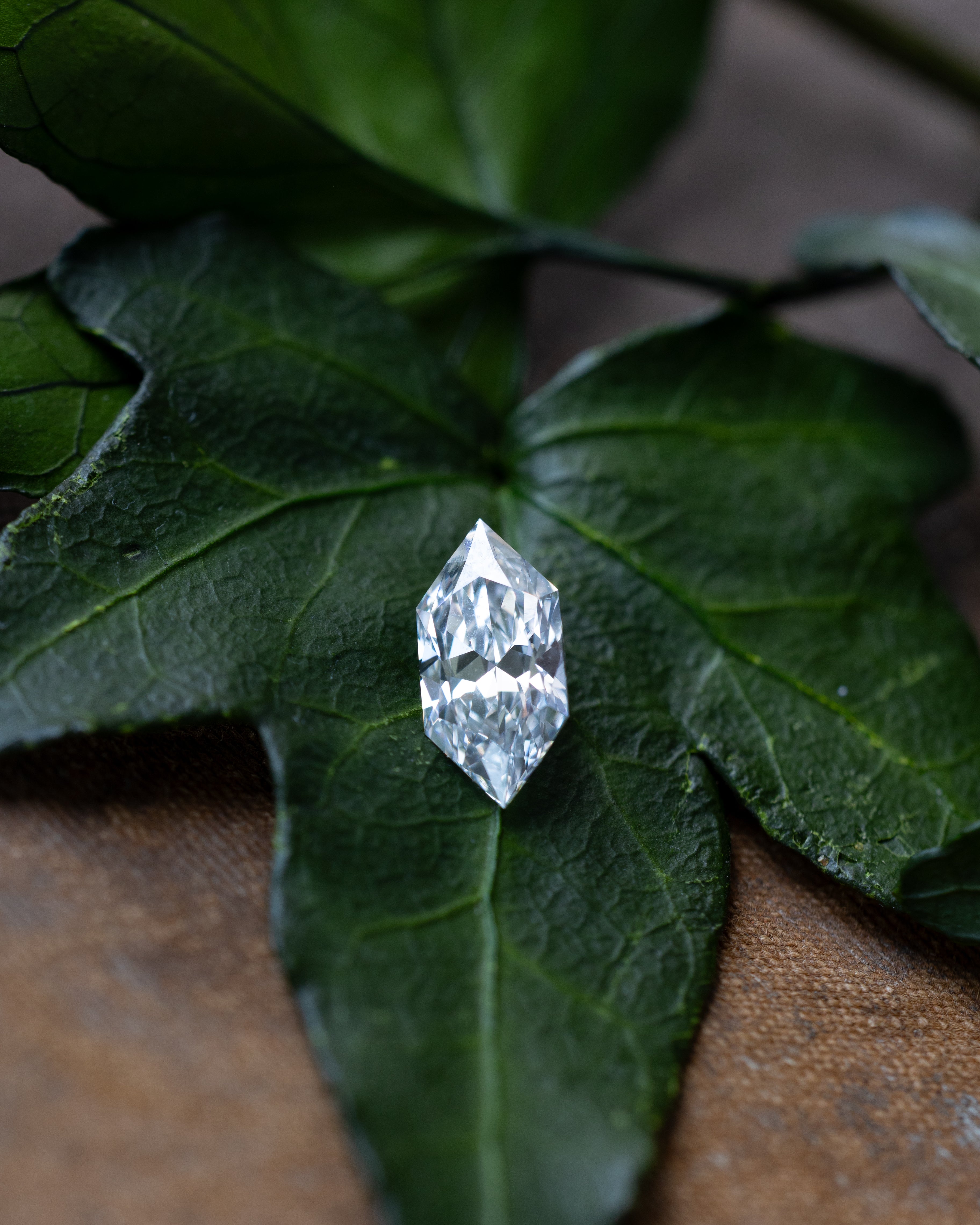 1.05ct 10.4x5.12x3.33mm ELONGATED HEXAGON DUCHESS BRILLIANT CUT LAB-GROWN DIAMOND - VS1 D-Staghead Designs