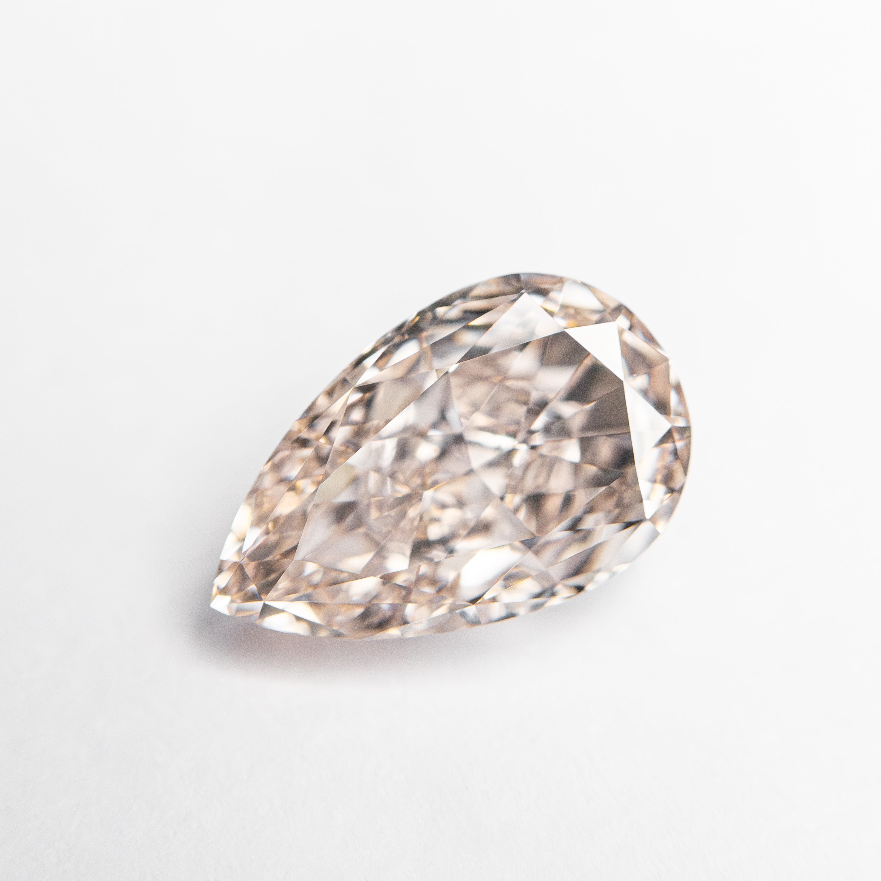 1.61ct 9.36x5.89x3.89mm GIA Internally Flawless Fancy Light Brownish Pink Pear Brilliant 24160-01-Staghead Designs