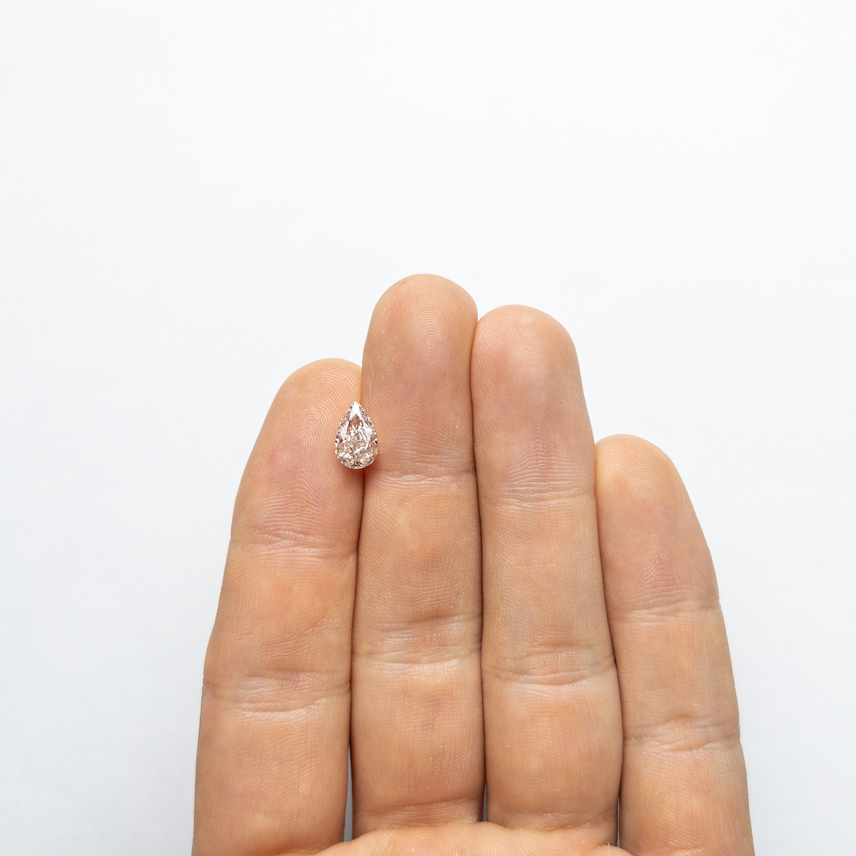 1.61ct 9.36x5.89x3.89mm GIA Internally Flawless Fancy Light Brownish Pink Pear Brilliant 24160-01-Staghead Designs