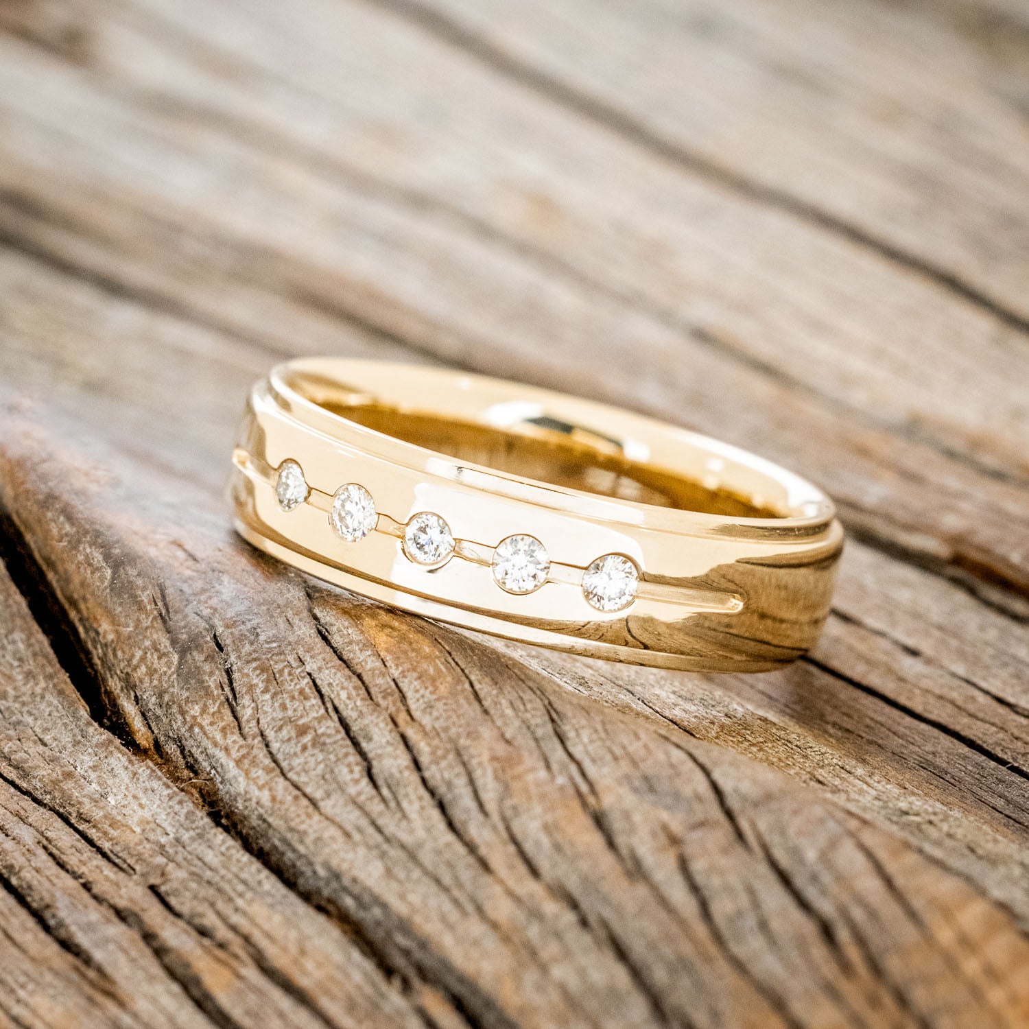 MEN'S ENGAGEMENT RING WITH DIAMOND ACCENTS-2