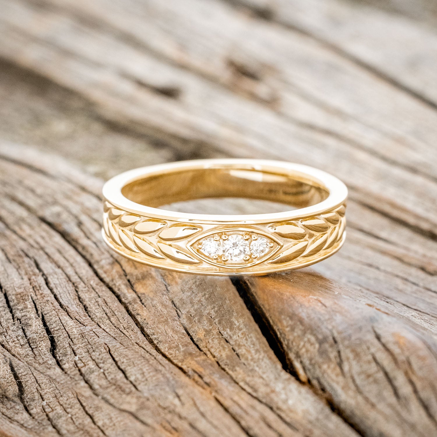 THREE DIAMONDS MEN'S ENGAGEMENT RING-3