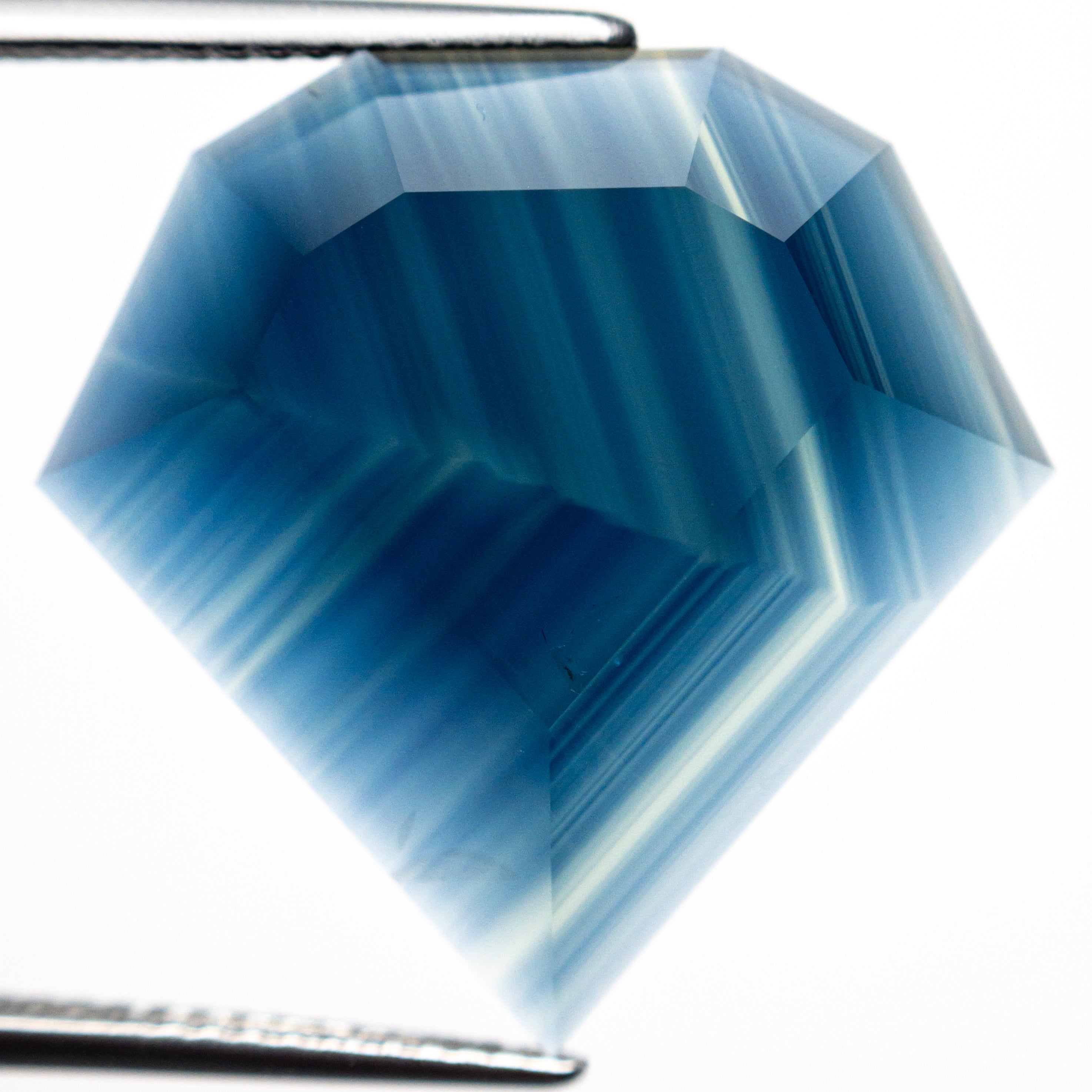 12.14ct 21.90x22.15x2.98mm Shield Portrait Cut Sapphire 24839-01-Staghead Designs