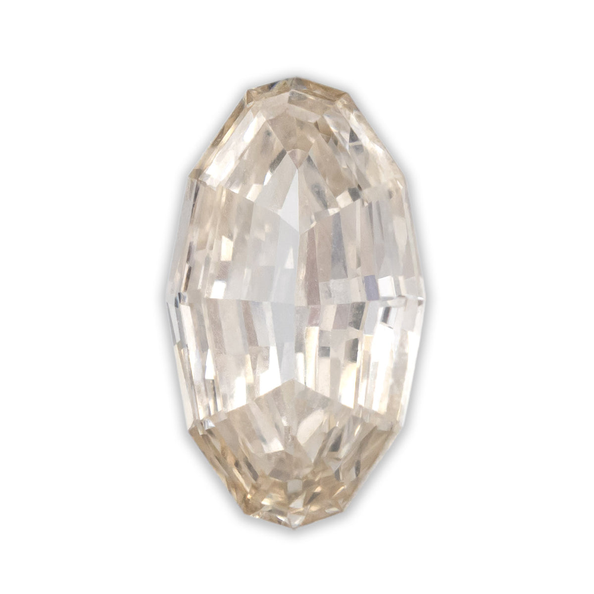 0.5ct 7.24x4.24x2.15mm Oval Brilliant Cut Light Peach Champagne Diamond