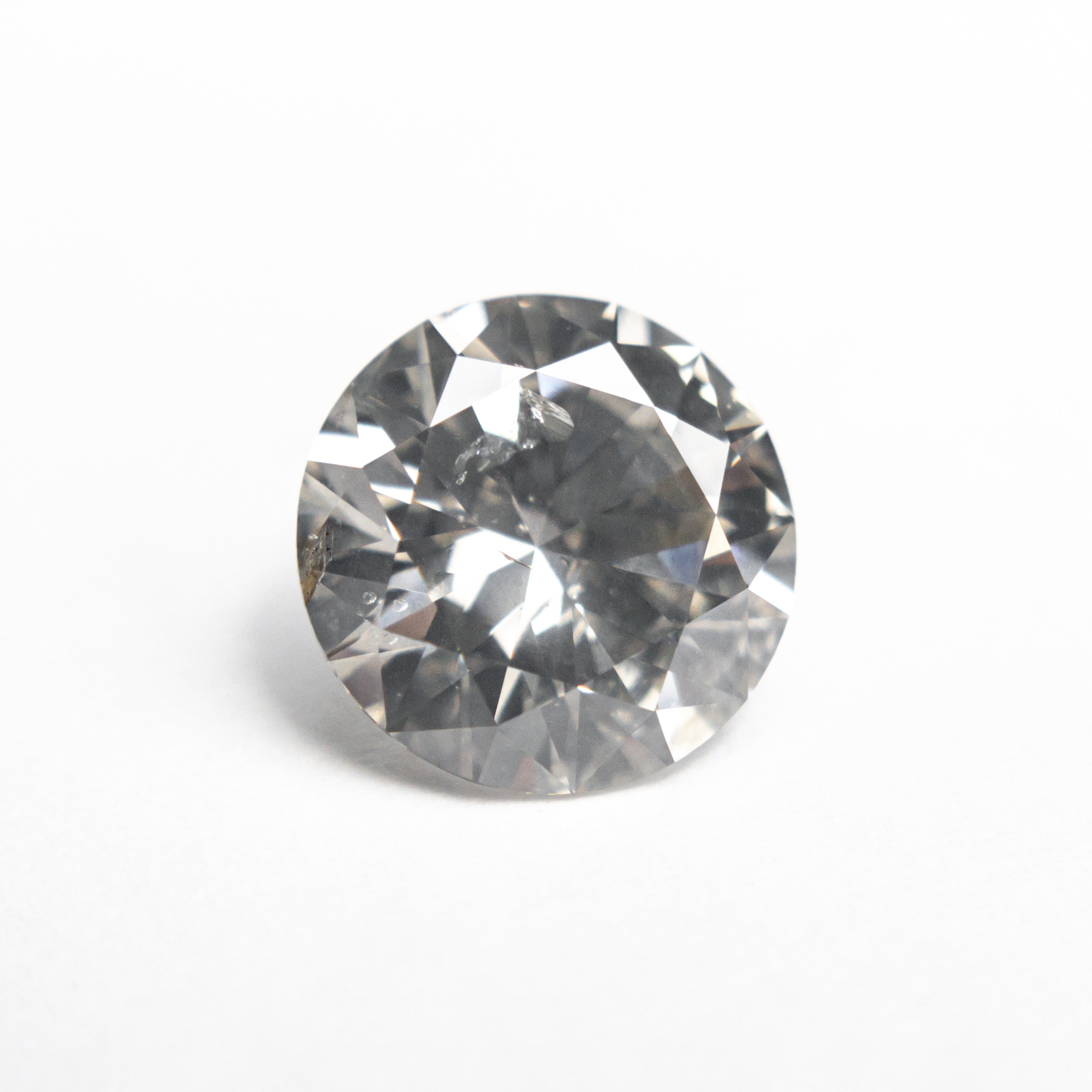 2.13ct 8.46x8.44x4.90mm Fancy Grey Round Brilliant 18268-01-Staghead Designs