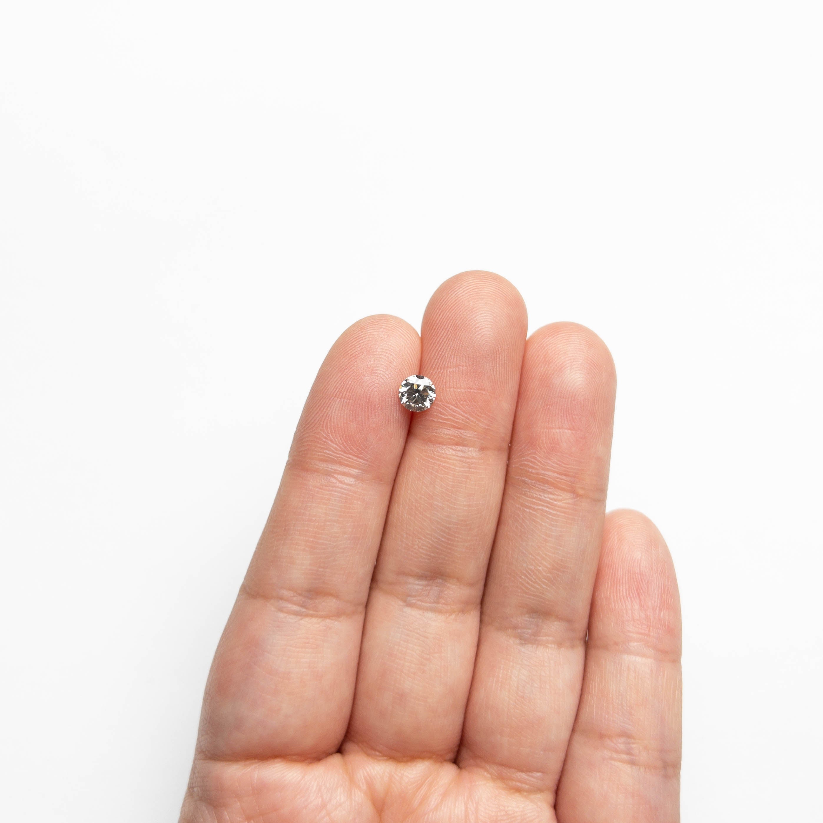 0.60ct 5.14x5.12x3.50mm Fancy Grey Round Brilliant 18968-17-Staghead Designs