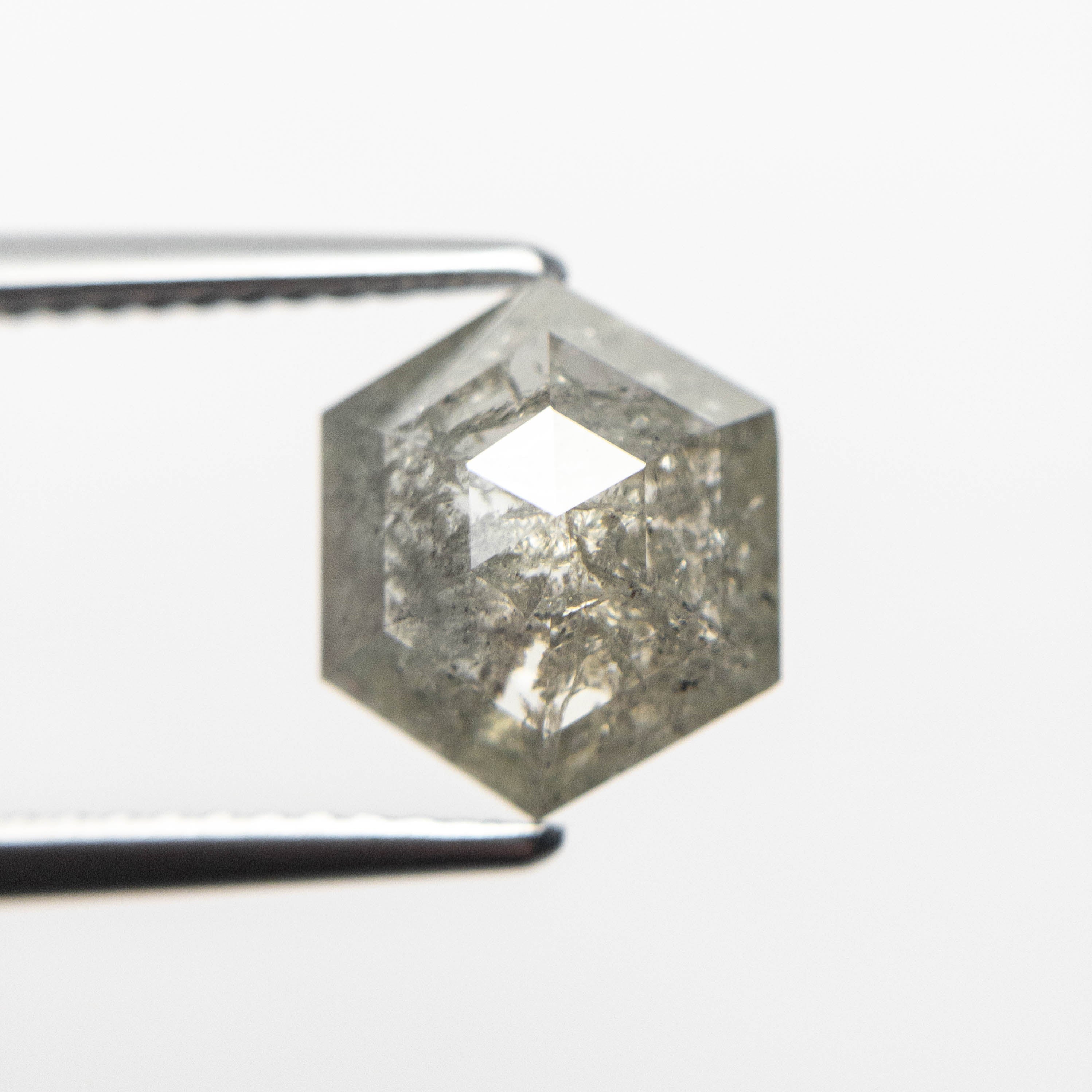 2.47ct 9.59x8.09x3.88mm Hexagon Rosecut 19256-02-Staghead Designs
