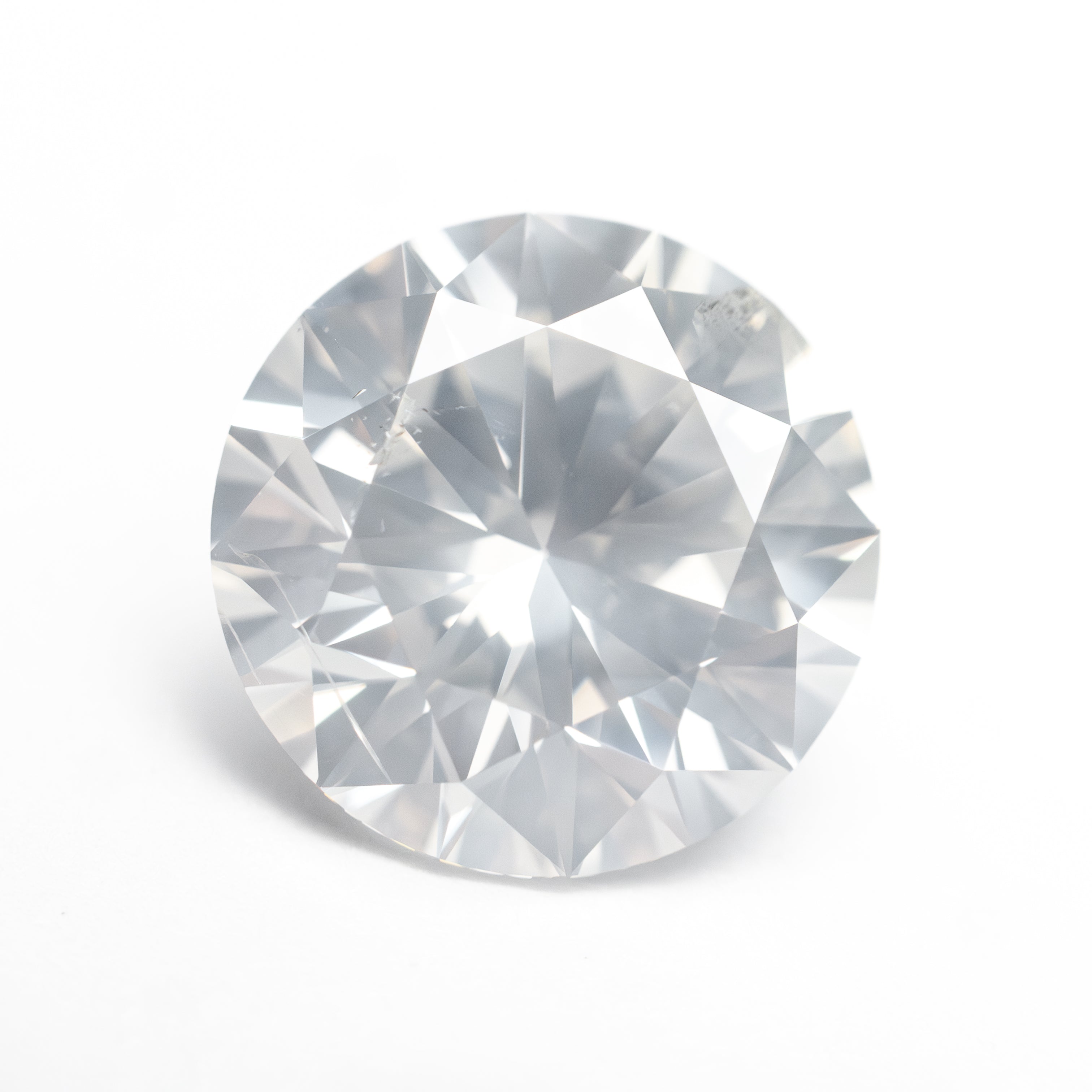 4.00ct 10.13x10.12x6.25mm GIA I2 Fancy White Round Brilliant 19263-01-Staghead Designs