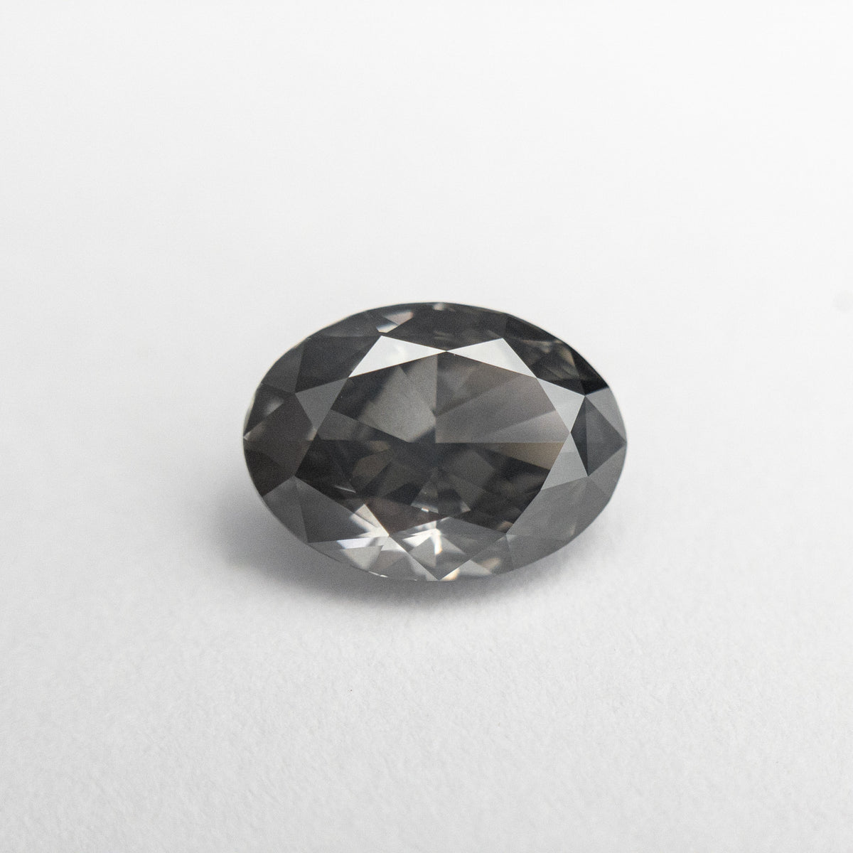 1.55ct 8.56x6.22x3.78mm GIA I1 Fancy Dark Grey Oval Brilliant 19266-01-Staghead Designs