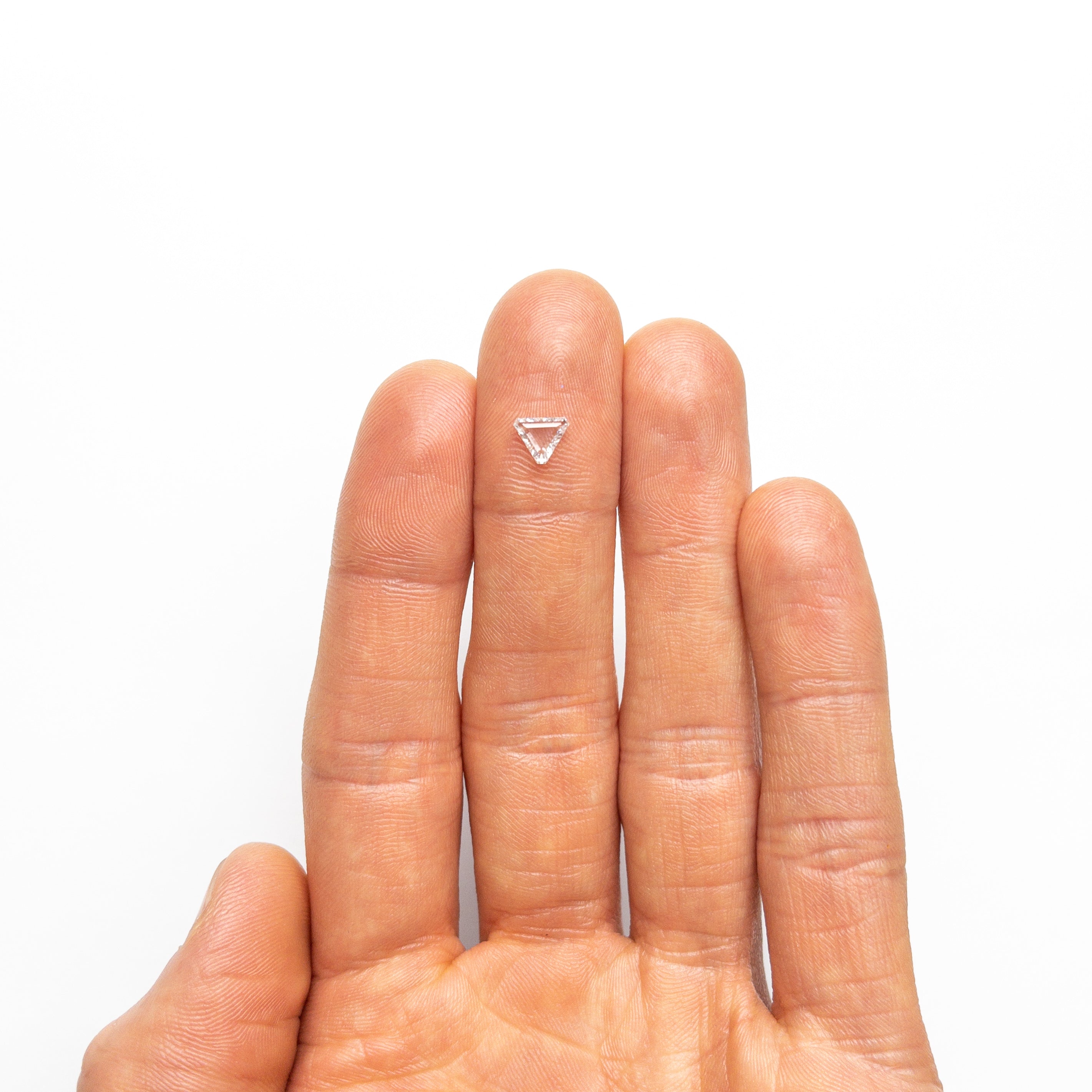 0.50ct 5.51x6.09x1.83mm SI2 F Cut Corner Triangle Portrait Cut 19438-35-Staghead Designs