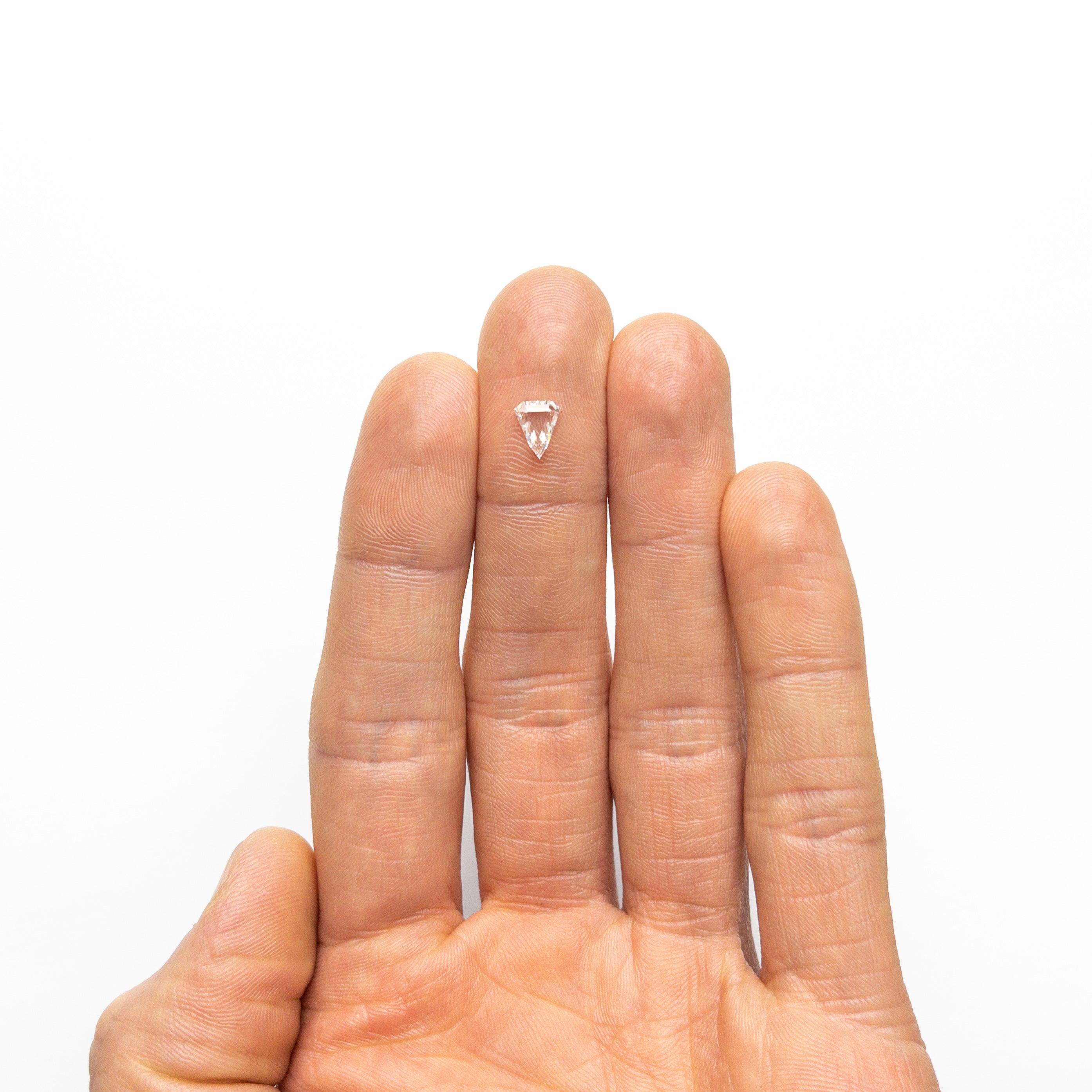 0.59ct 6.90x5.63x1.96mm SI2 F Shield Portrait Cut 19438-38-Staghead Designs