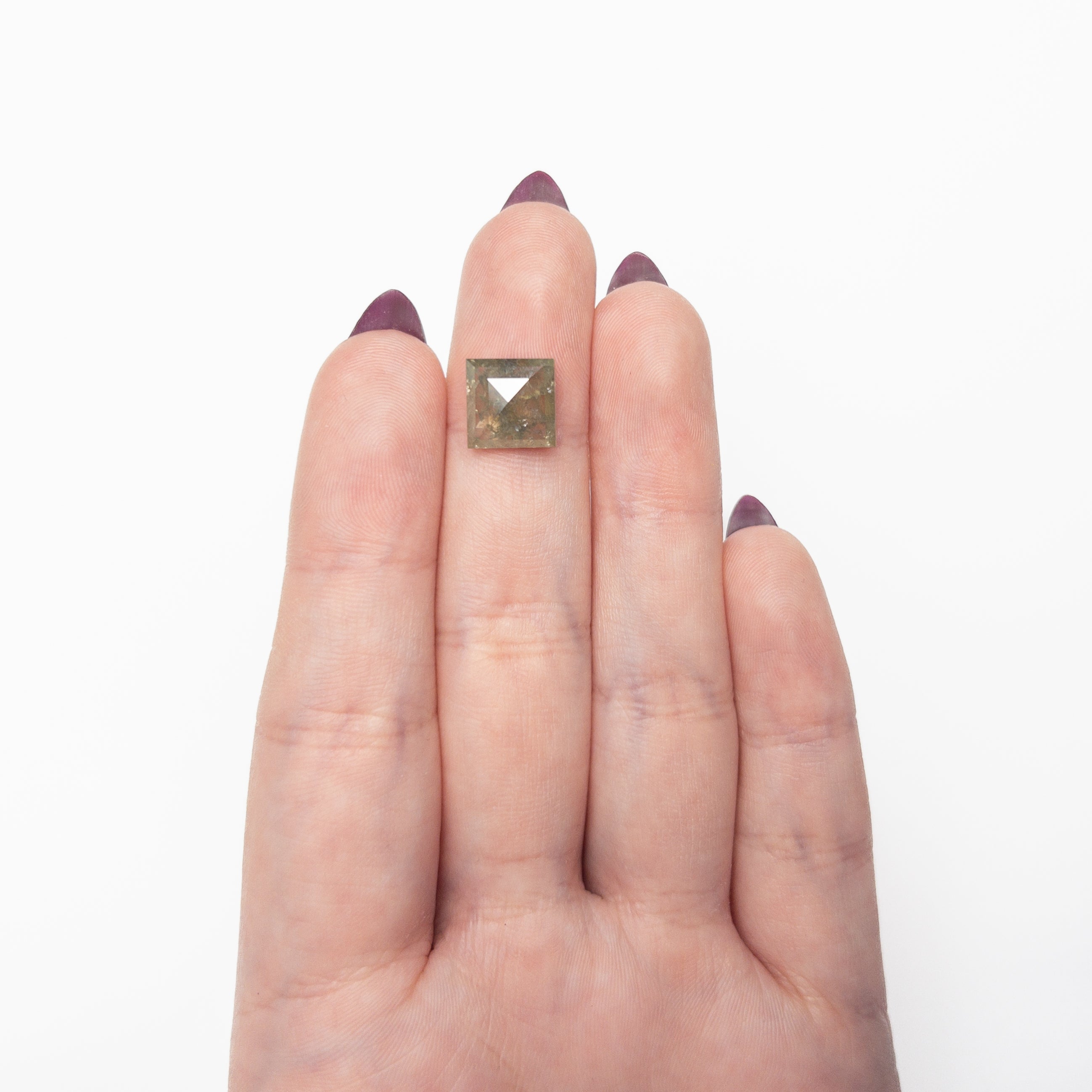 4.38ct 9.52x9.43x4.10mm Square Rosecut 19622-06-Staghead Designs