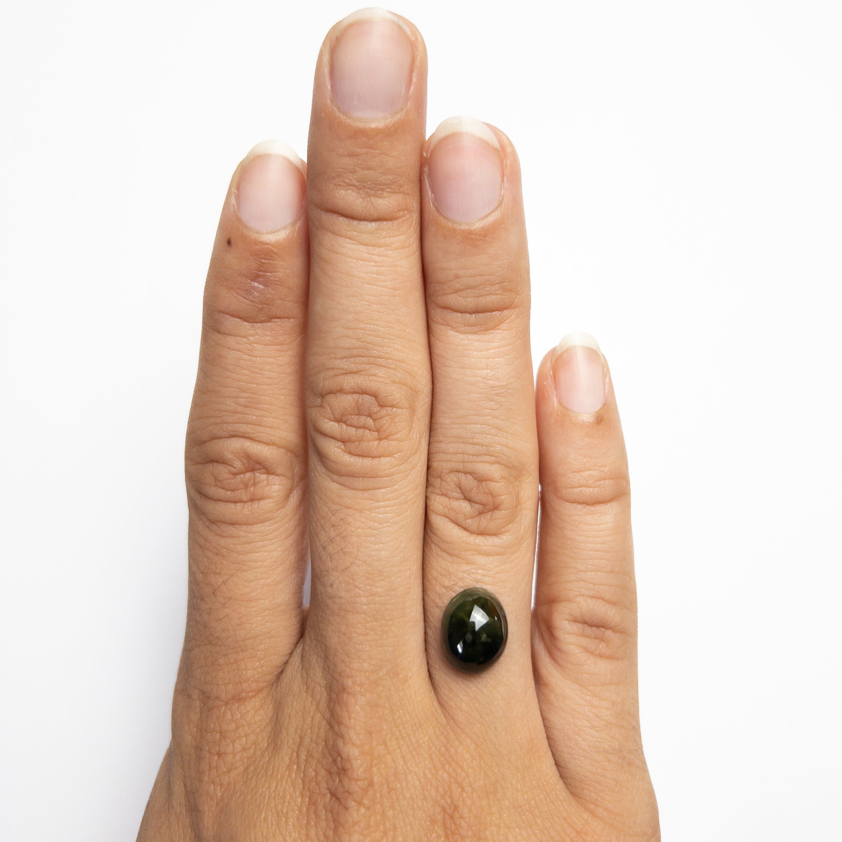 5.18ct 11.15x9.02x5.07mm Oval Cabochon Cut Sapphire 19822-12-Staghead Designs