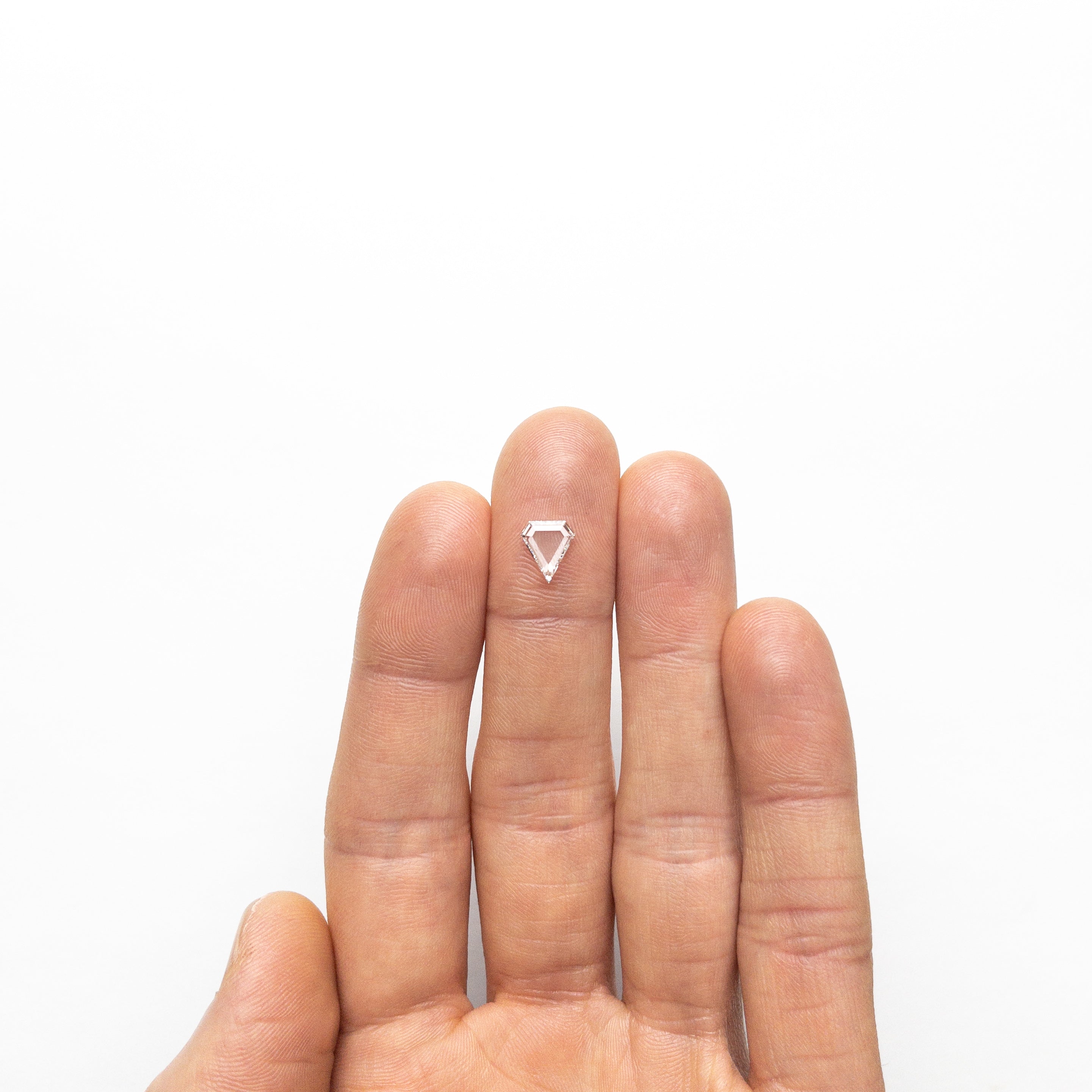 0.72ct 8.36x7.27x1.53mm VS2 F Shield Portrait Cut 19854-34-Staghead Designs