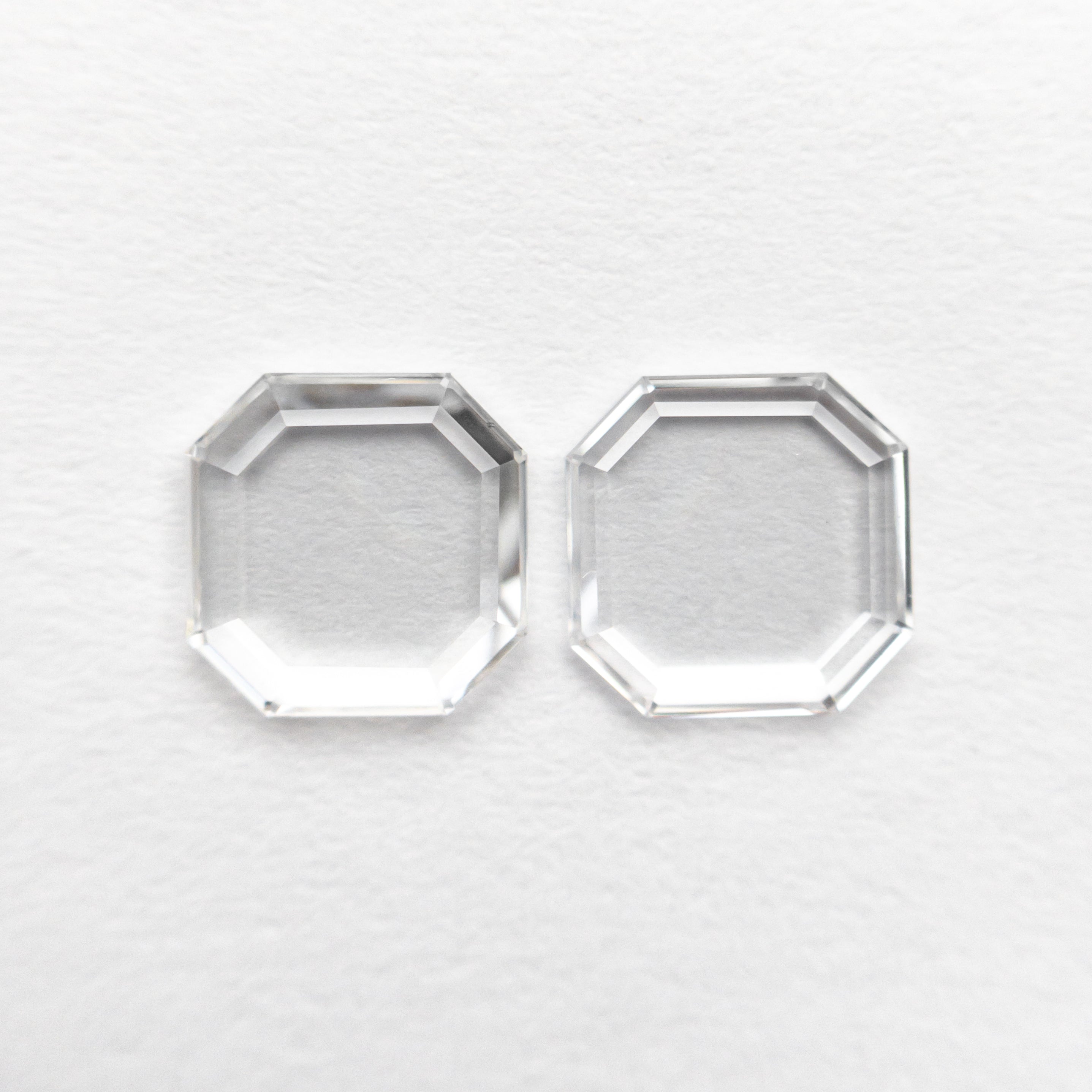 0.92cttw 2pc 5.61x5.60x1.24mm 5.63x5.61x1.00mm VS E/F Cut Corner Square Portrait Cut Matching Pair 19854-50-Staghead Designs