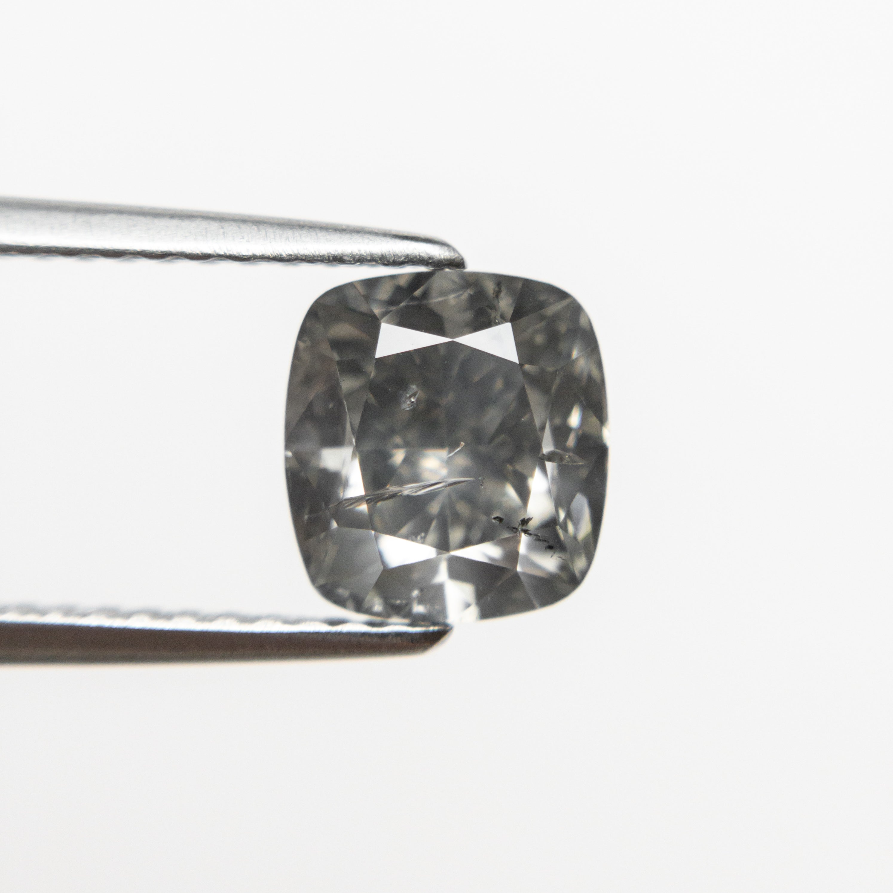 2.04ct 7.15x6.65x4.83mm Fancy Grey Cushion Brilliant 19911-02-Staghead Designs