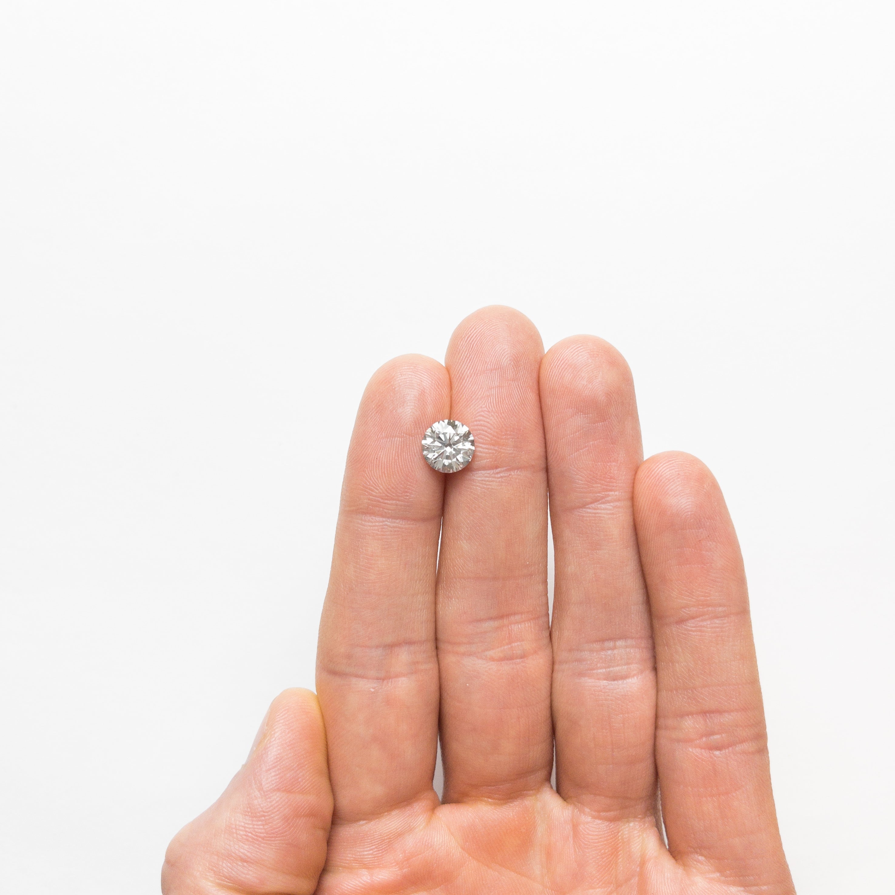 2.19ct 8.32x8.25x5.13mm GIA SI2 Fancy Grey Round Brilliant 19948-01-Staghead Designs