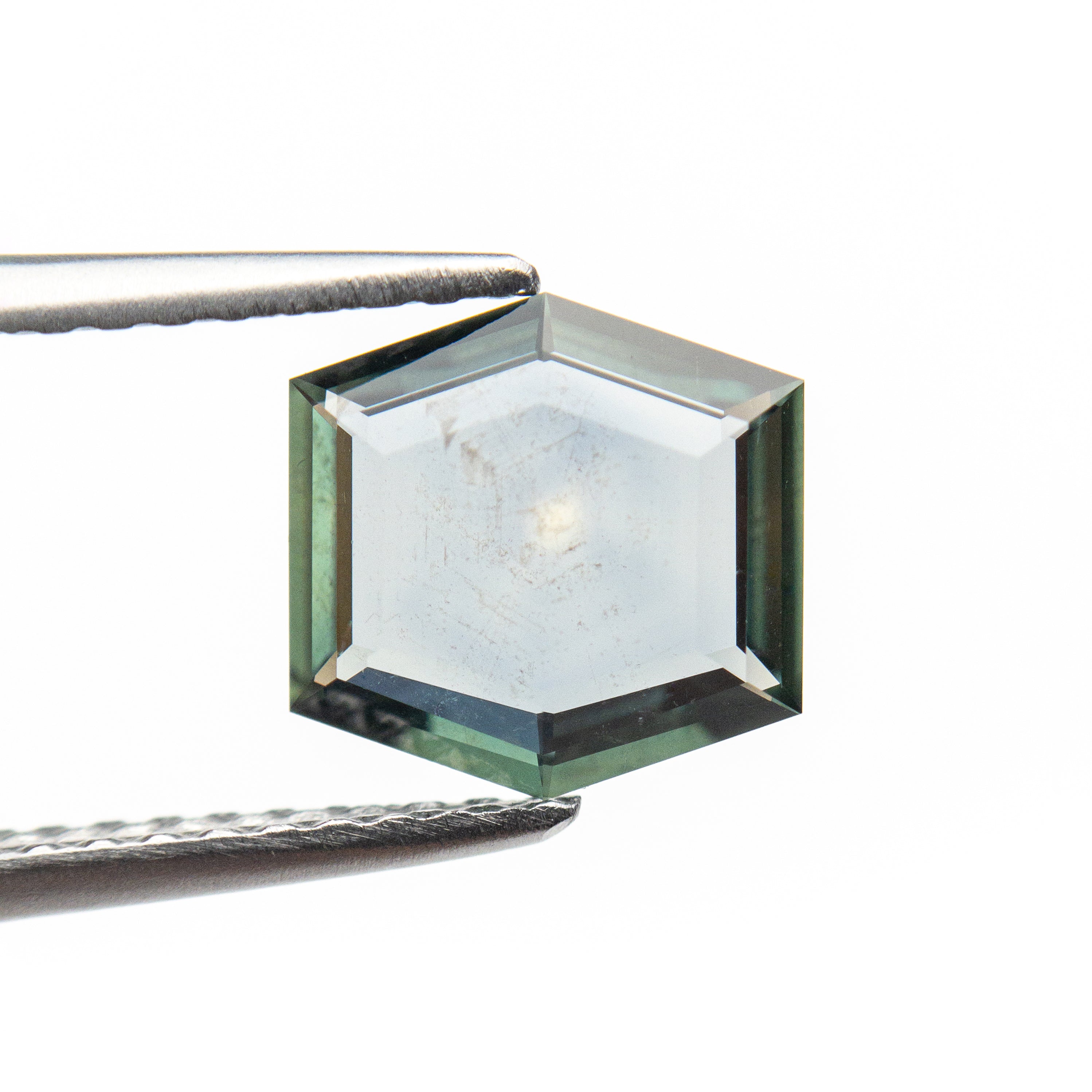 1.22ct 7.42x7.52x1.86mm Hexagon Portrait Cut Sapphire 19978-01-Staghead Designs