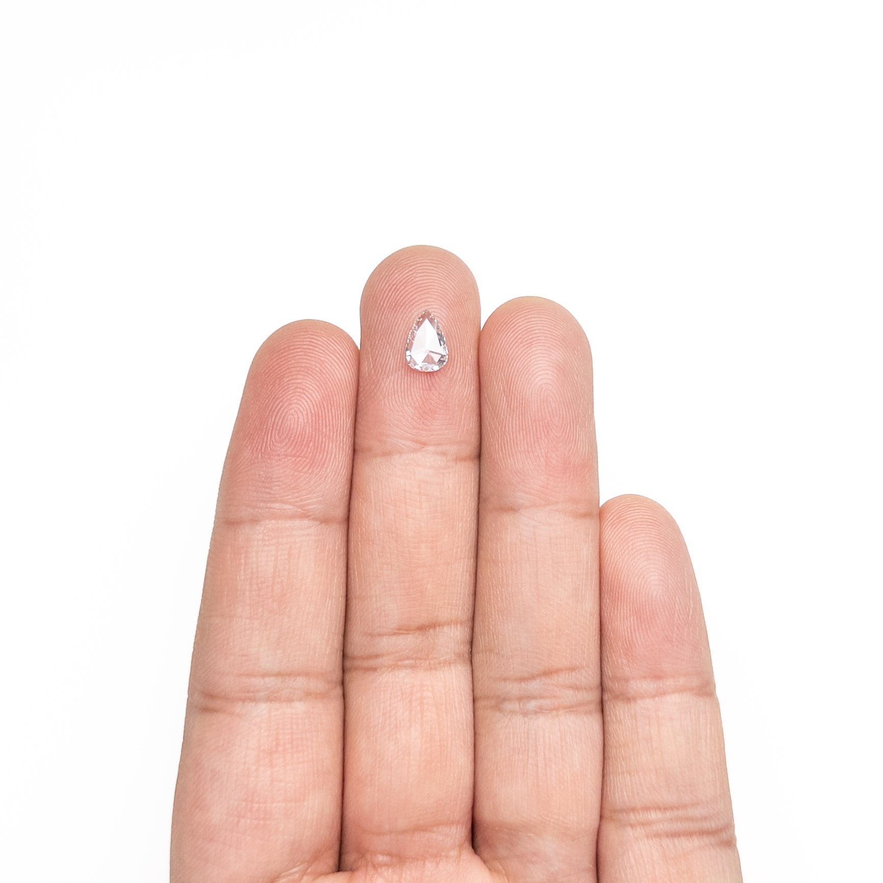 0.59ct 7.62x5.19x1.78mm SI2 G Pear Rosecut 20027-21-Staghead Designs