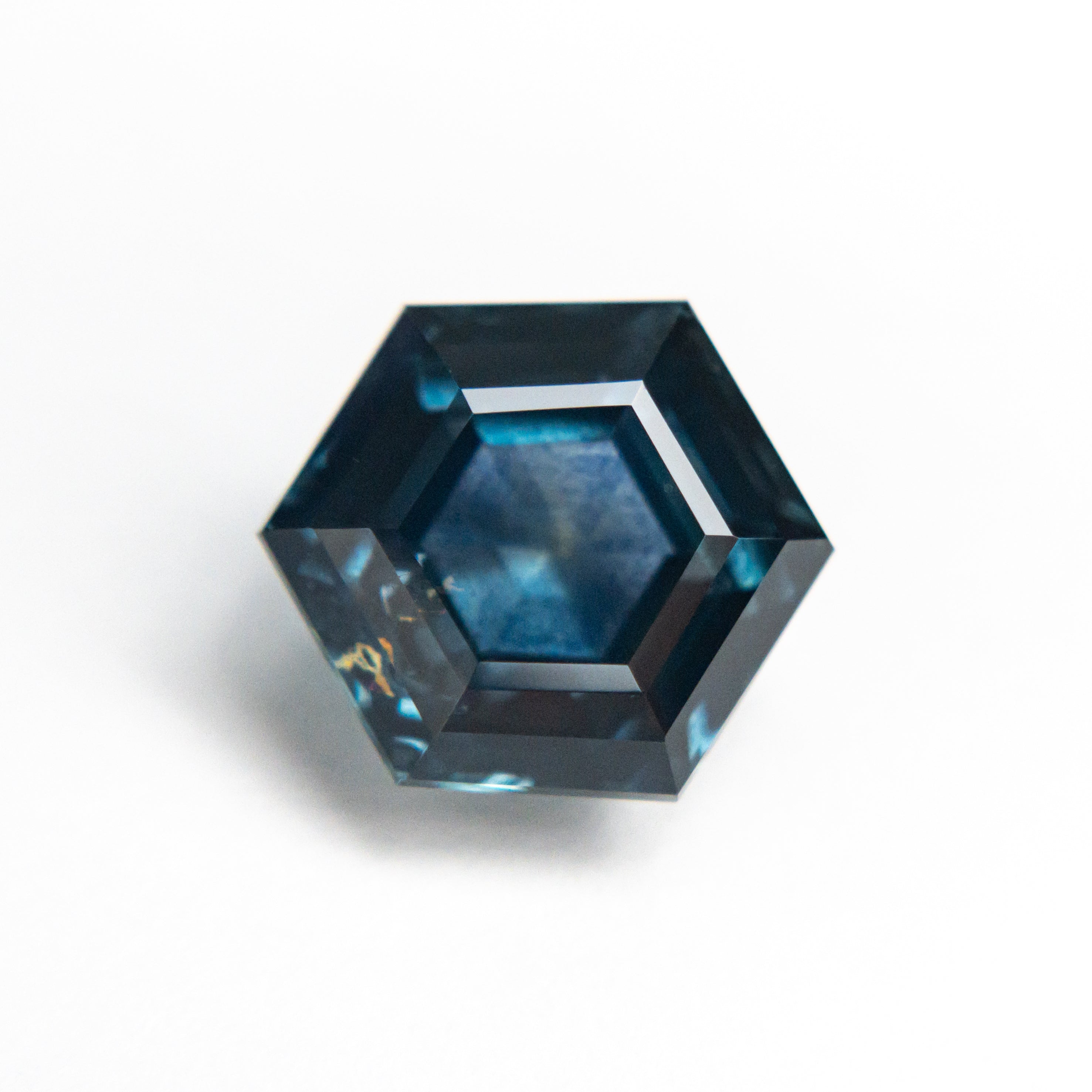 3.93ct 9.57x8.34x5.78mm Hexagon Step Cut Sapphire 20984-01-Staghead Designs