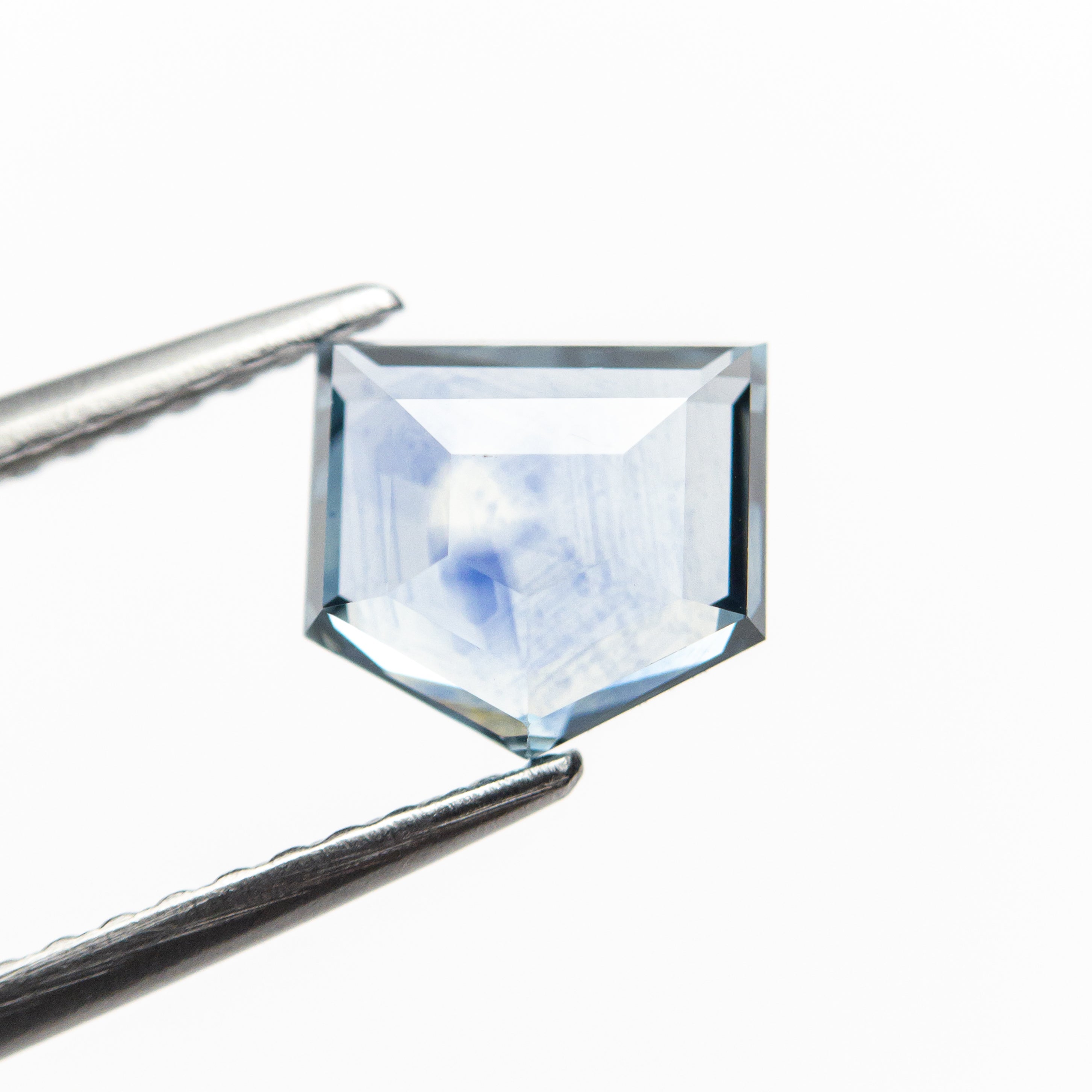 1.36ct 6.70x6.20x2.68mm Shield Rosecut Sapphire 21603-03-Staghead Designs