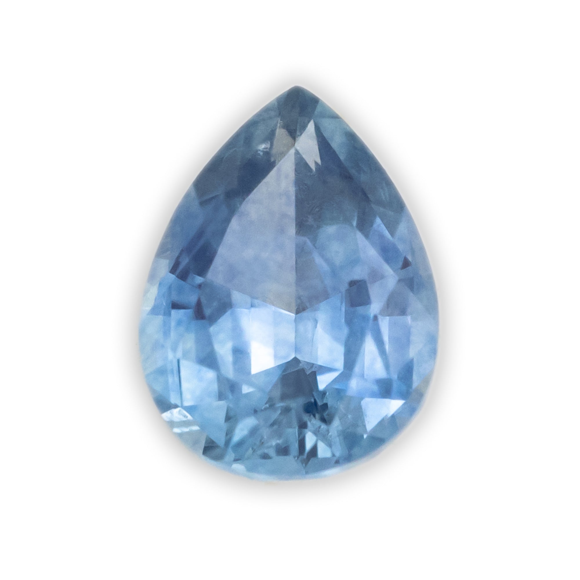 0.82ct 7x5x3.15mm PEAR BRILLIANT CUT NATURAL BLUE MONTANA SAPPHIRE-Staghead Designs