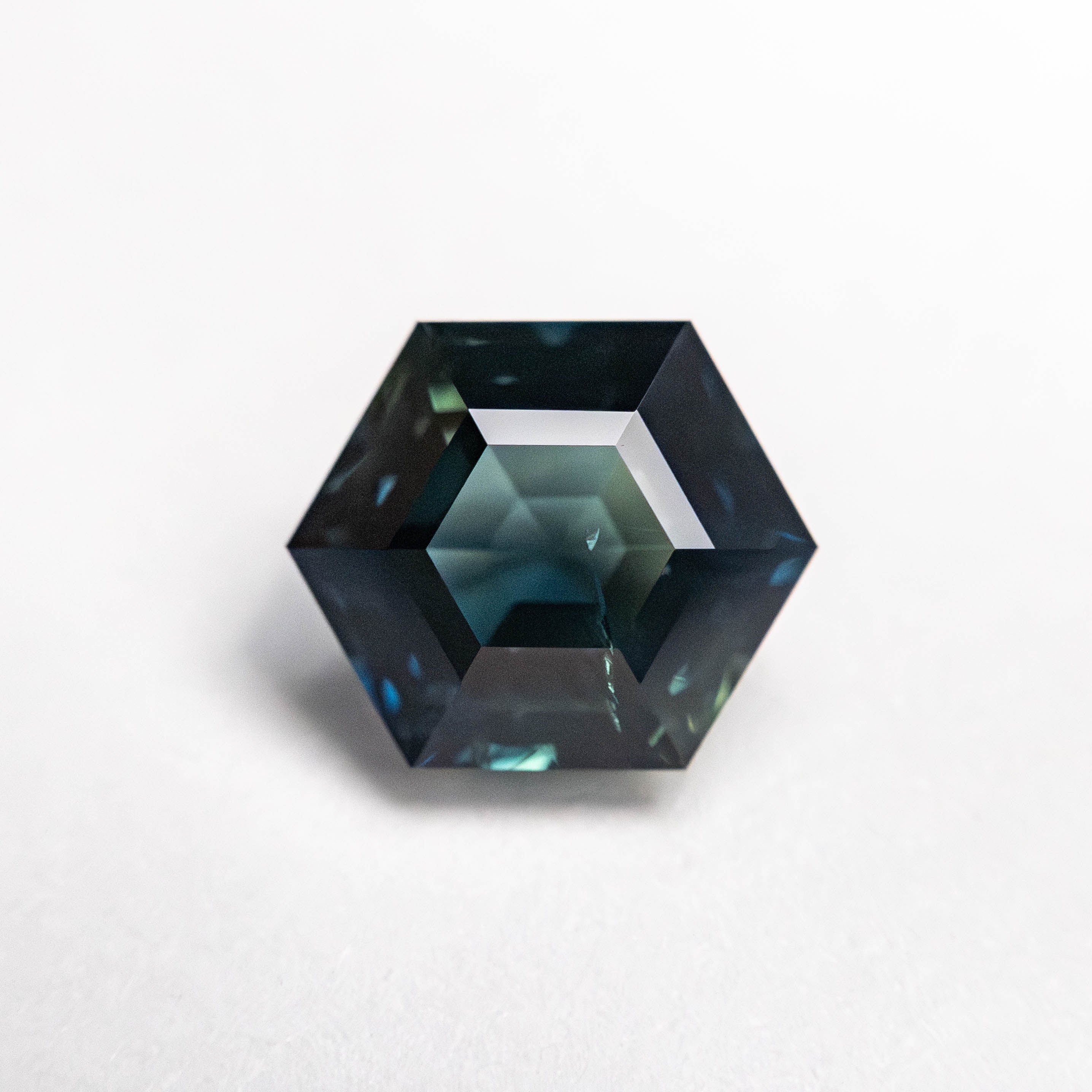 1.78ct 7.82x6.60x4.45mm Hexagon Step Cut Sapphire 22314-06-Staghead Designs