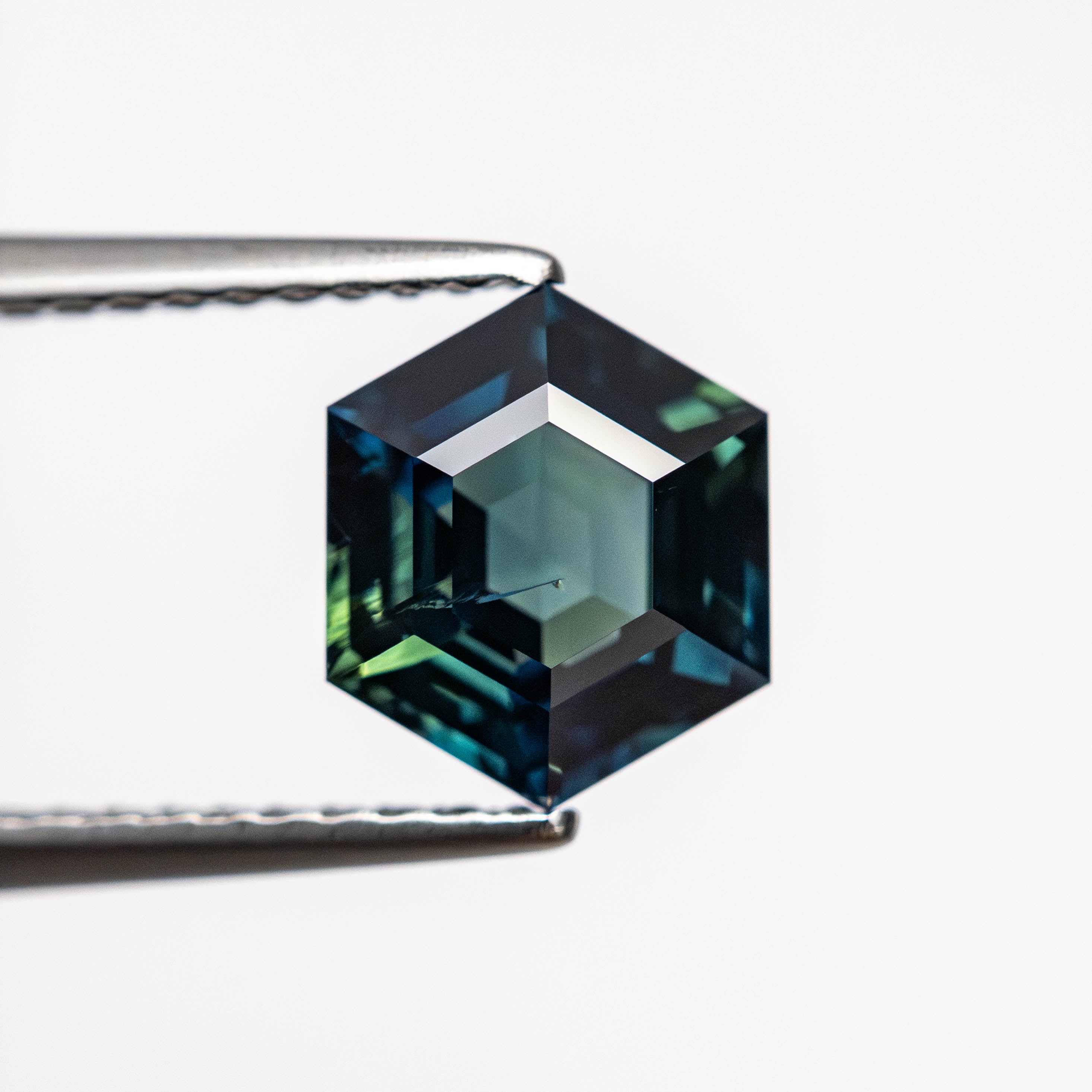 1.78ct 7.82x6.60x4.45mm Hexagon Step Cut Sapphire 22314-06-Staghead Designs