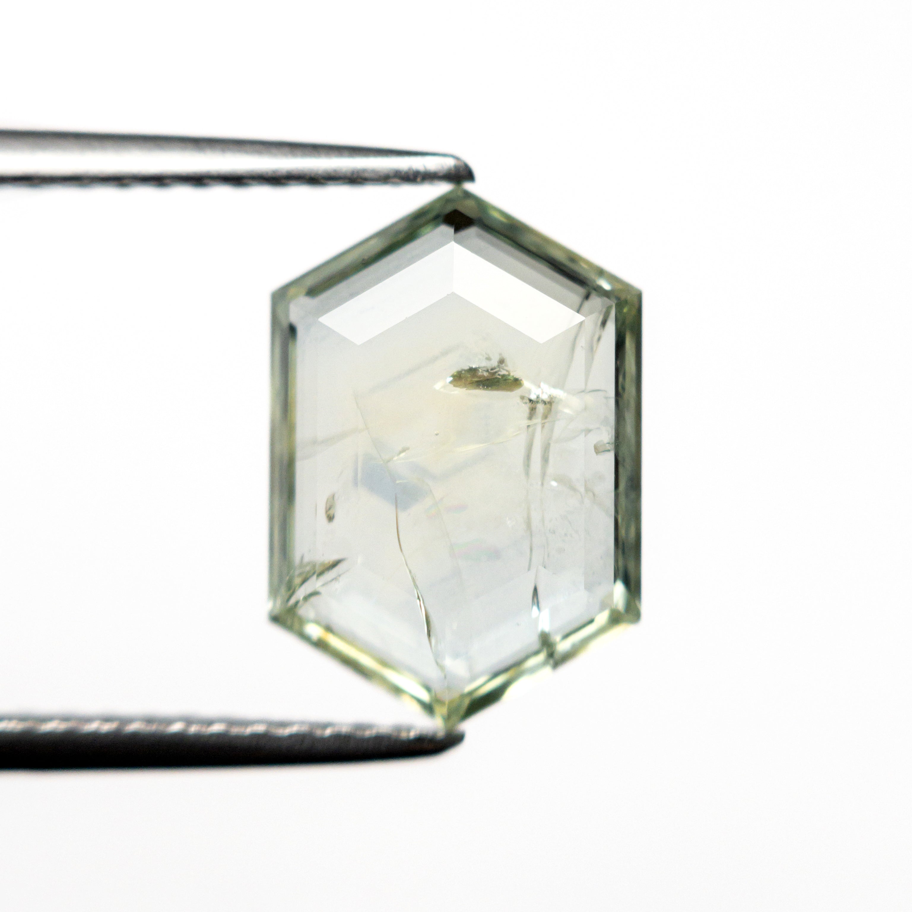 3.24ct 11.77x8.12x2.79mm Hexagon Step Cut Sapphire 22434-118-Staghead Designs