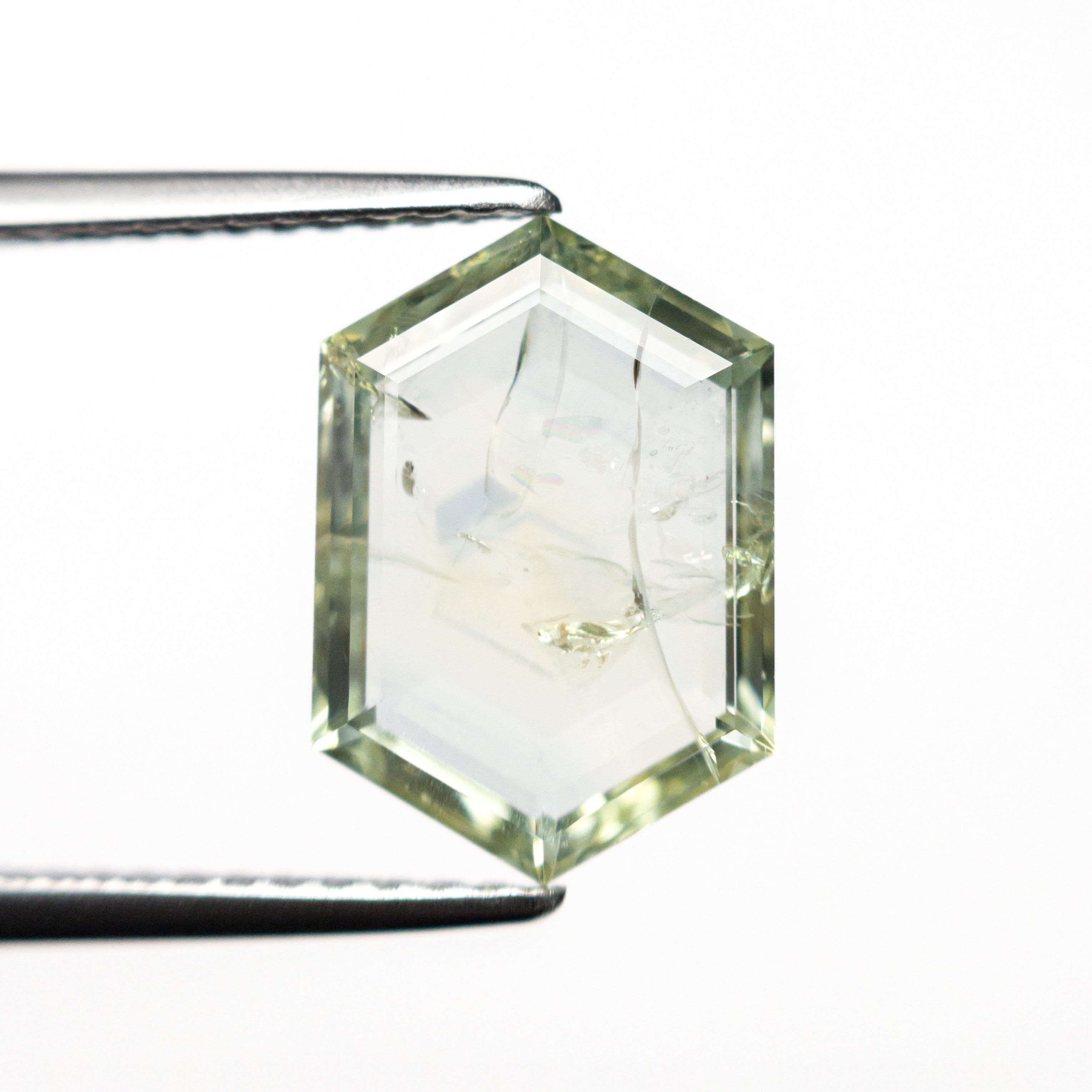 3.24ct 11.77x8.12x2.79mm Hexagon Step Cut Sapphire 22434-118-Staghead Designs