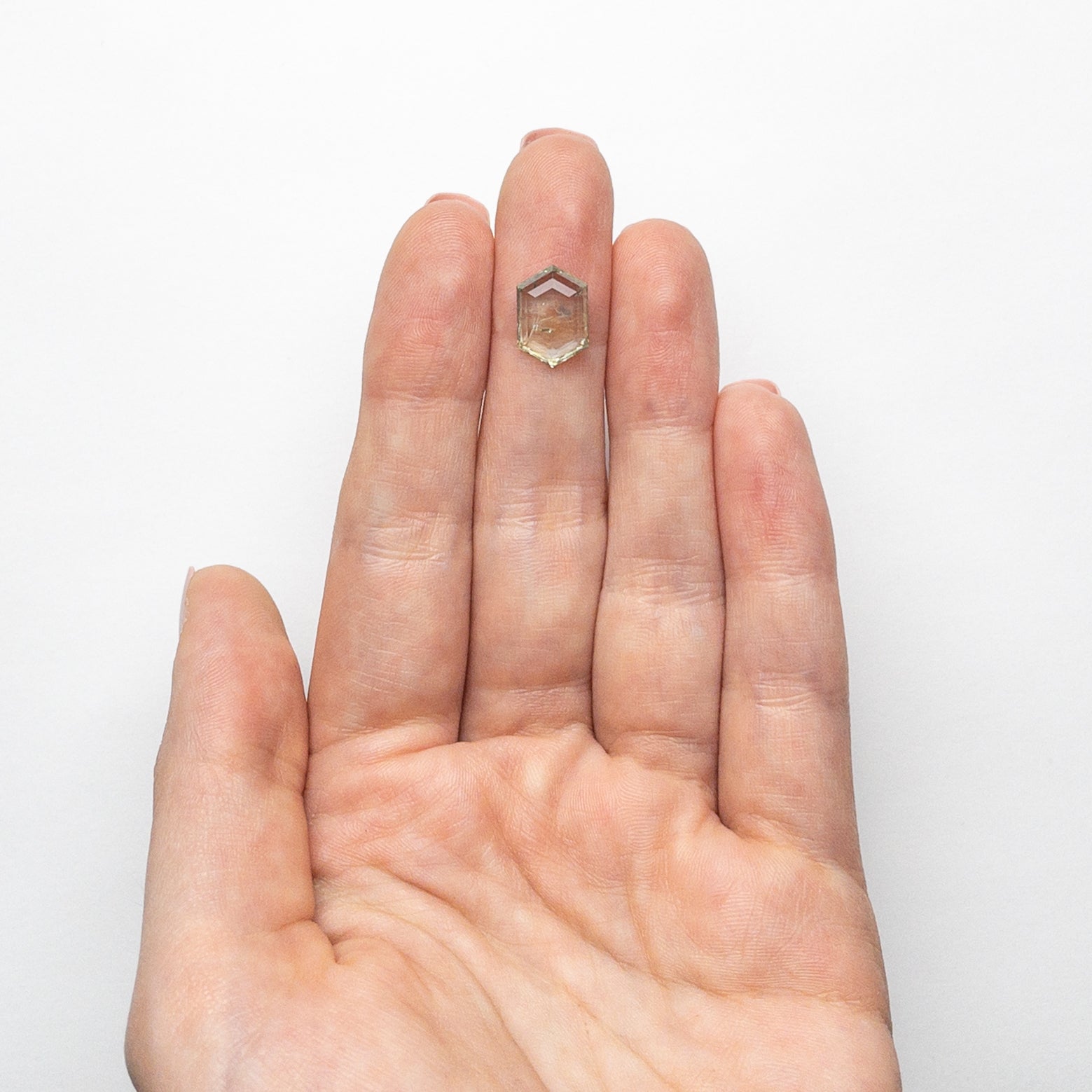 3.24ct 11.77x8.12x2.79mm Hexagon Step Cut Sapphire 22434-118-Staghead Designs