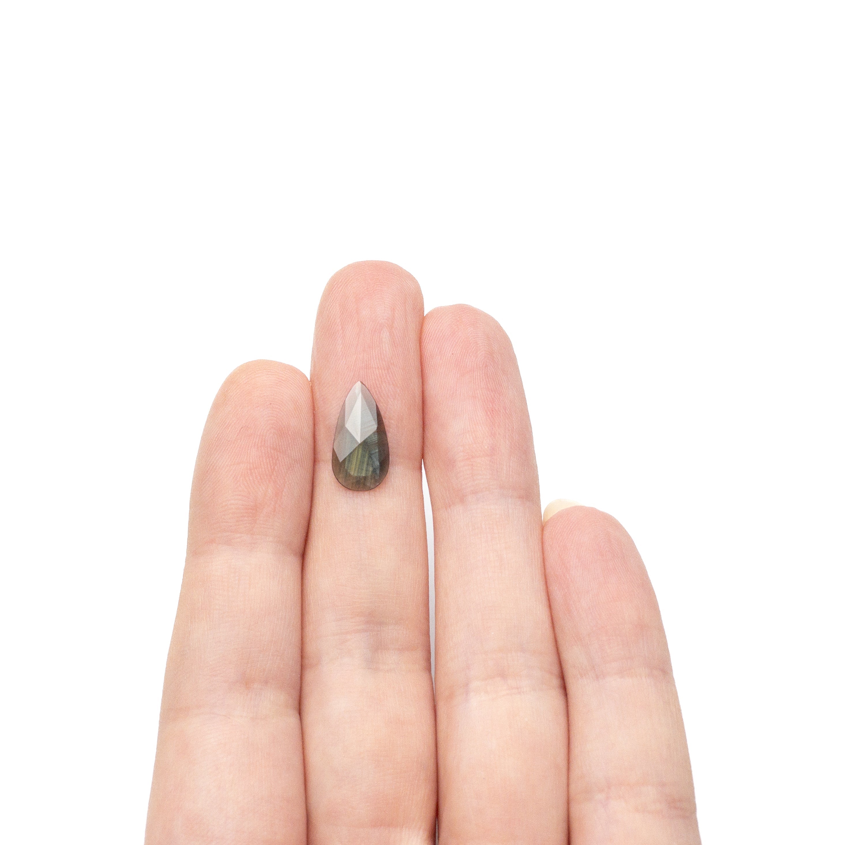1.41ct 13.51x7.53x1.52mm Pear Rosecut Sapphire 22436-13-Staghead Designs