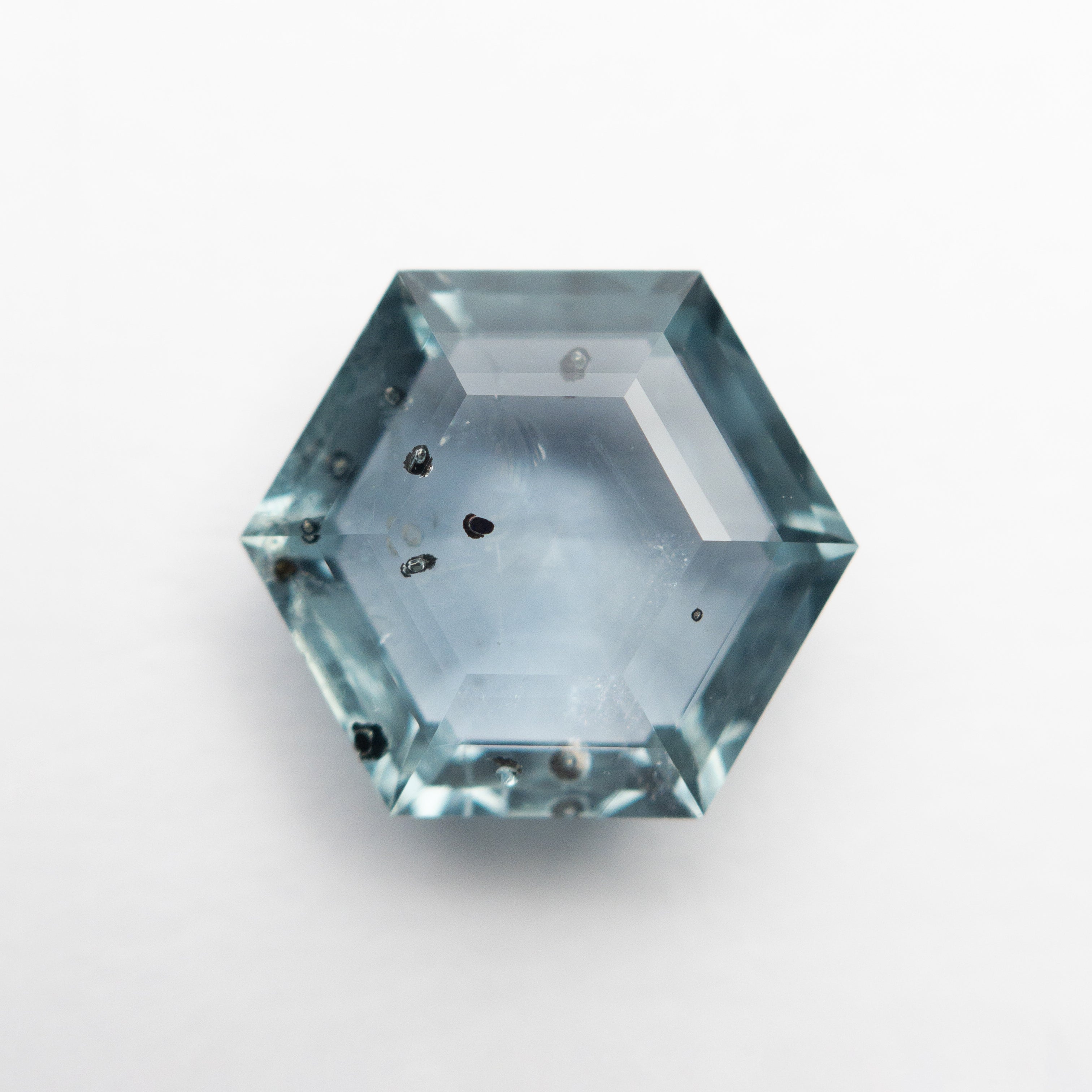 4.20ct 10.73x9.50x4.41mm Hexagon Double Cut Sapphire 22692-01-Staghead Designs