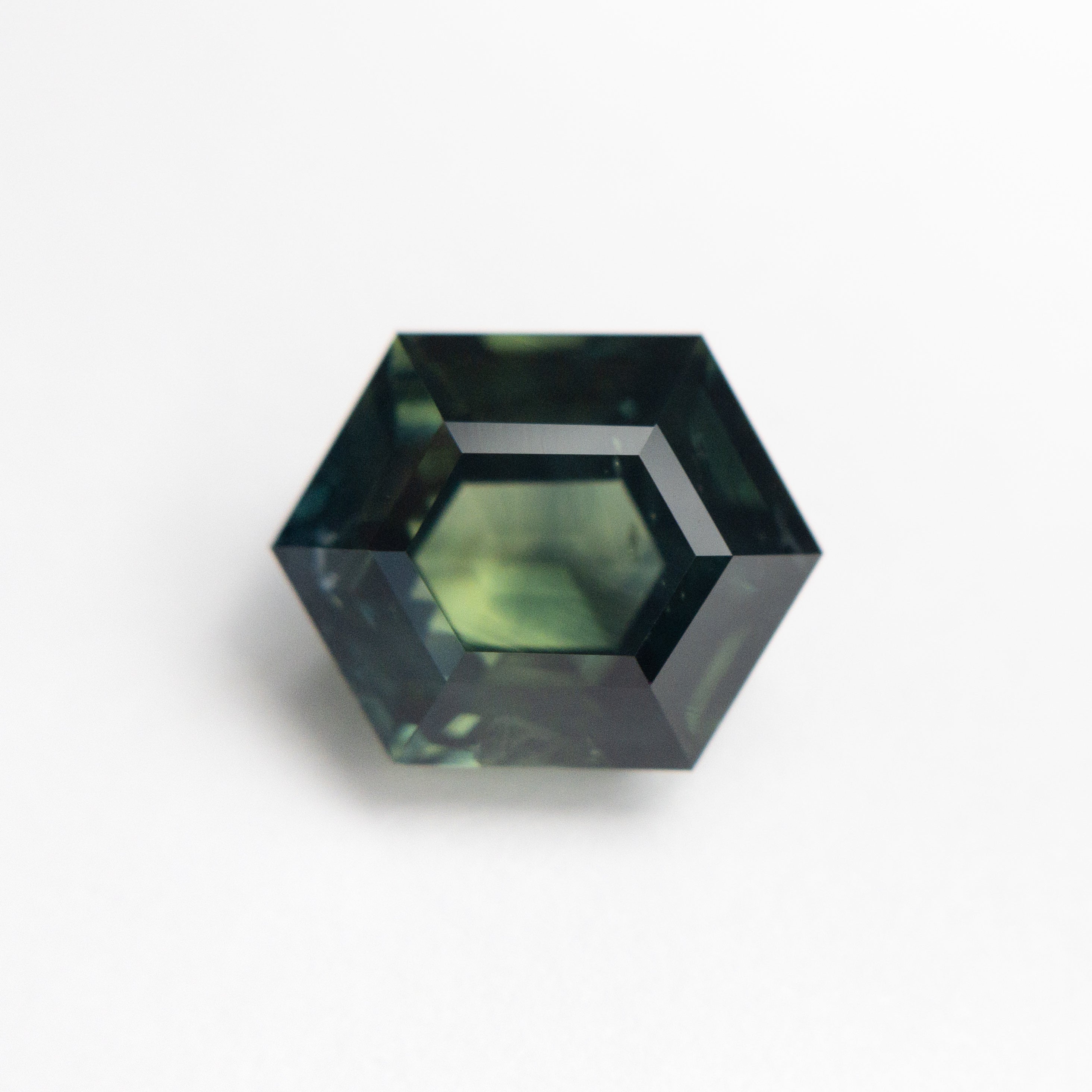 3.04ct 9.36x7.45x5.19mm Hexgon Step Cut Sapphire 22765-01-Staghead Designs