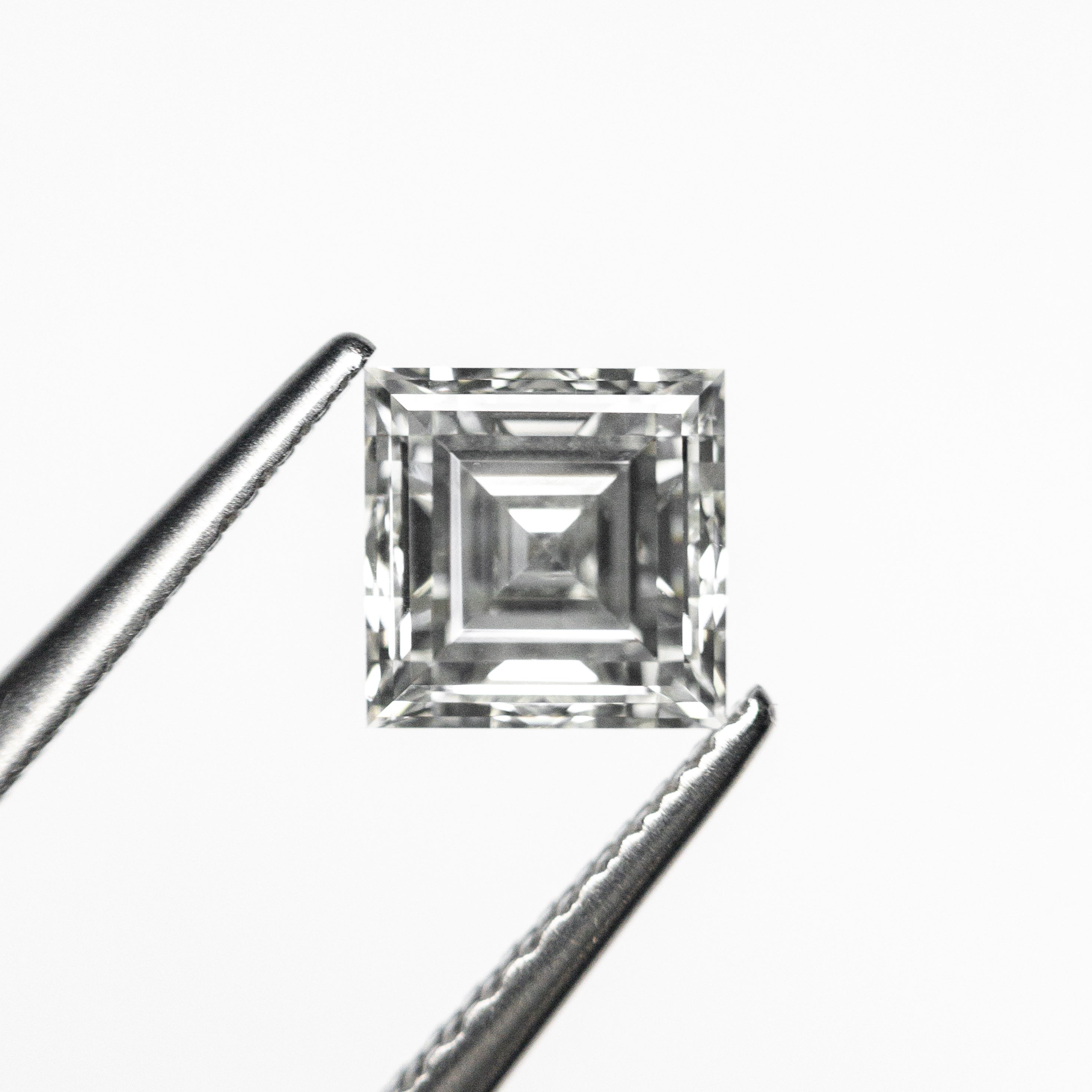 0.84ct 5.39x5.39x3.12mm GIA H VS2 Carré Step Cut 23034-01-Staghead Designs