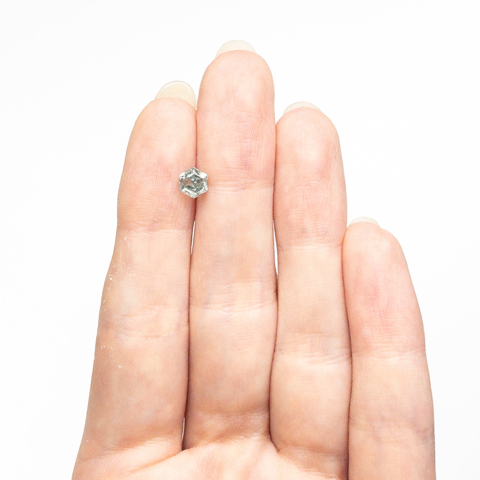 0.90ct 5.64x4.82x4.01mm Hexagon Brilliant Sapphire 23671-03-Staghead Designs