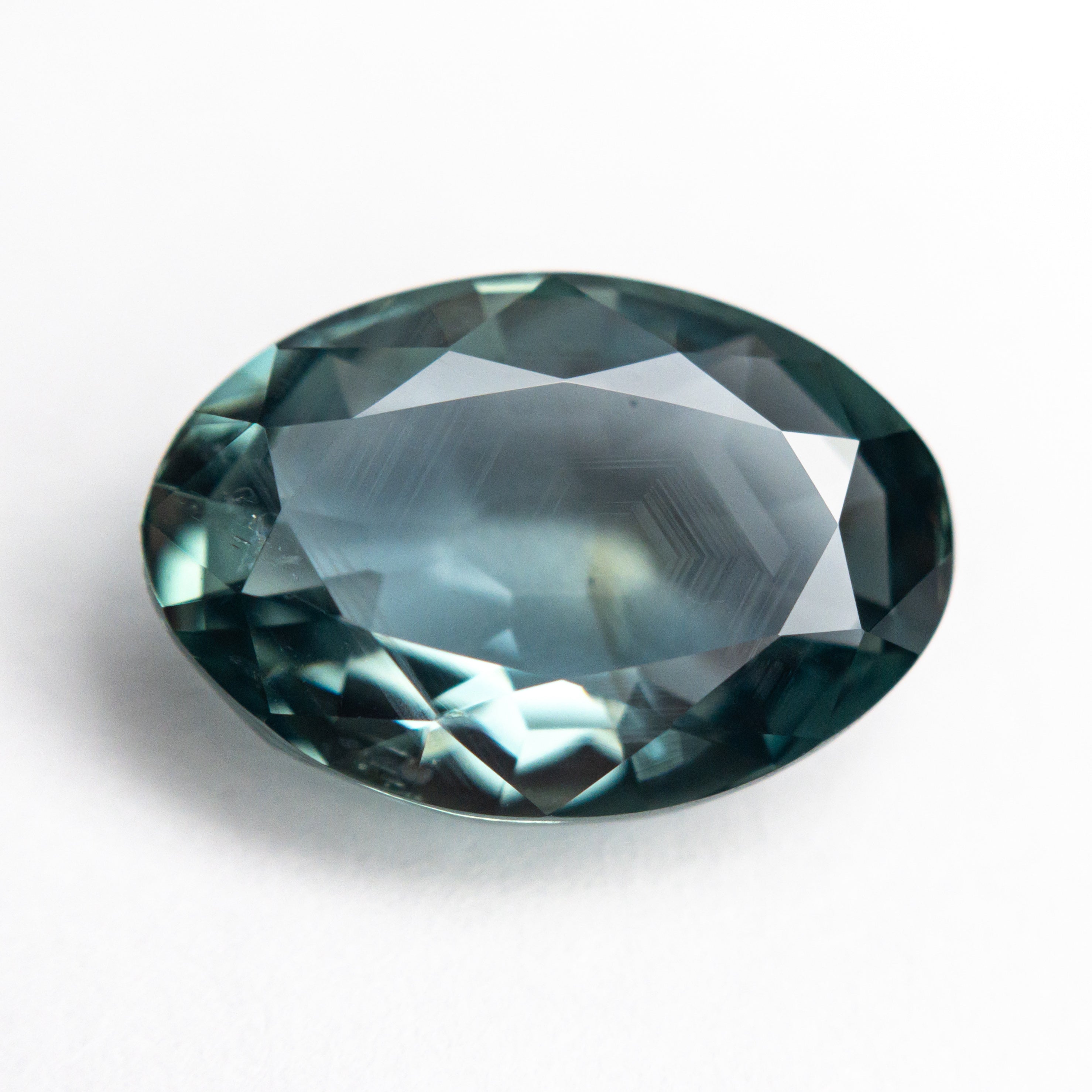 7.22ct 13.71x9.33x5.39mm Modern Antique Oval Brilliant Sapphire 23680-01-Staghead Designs