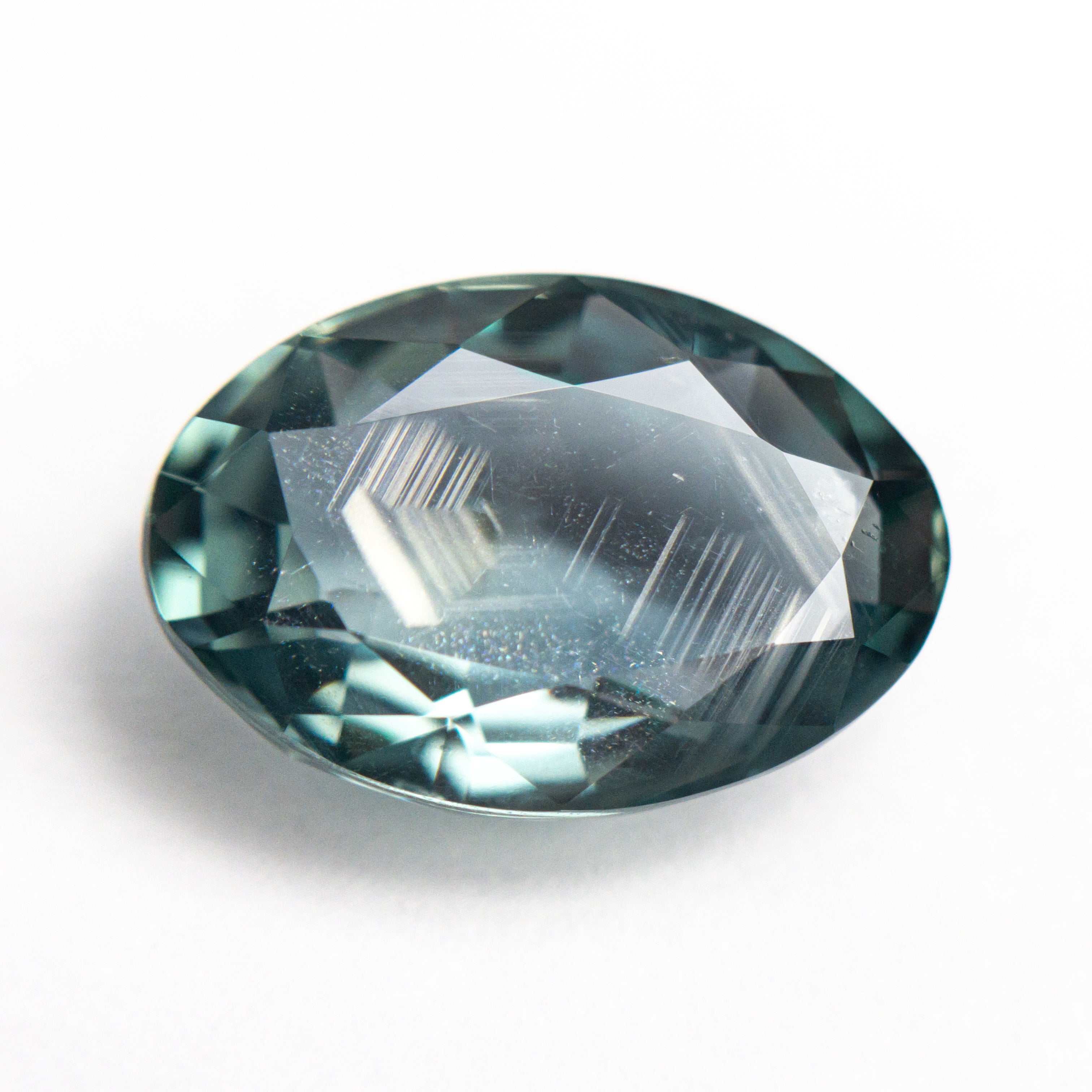 7.22ct 13.71x9.33x5.39mm Modern Antique Oval Brilliant Sapphire 23680-01-Staghead Designs