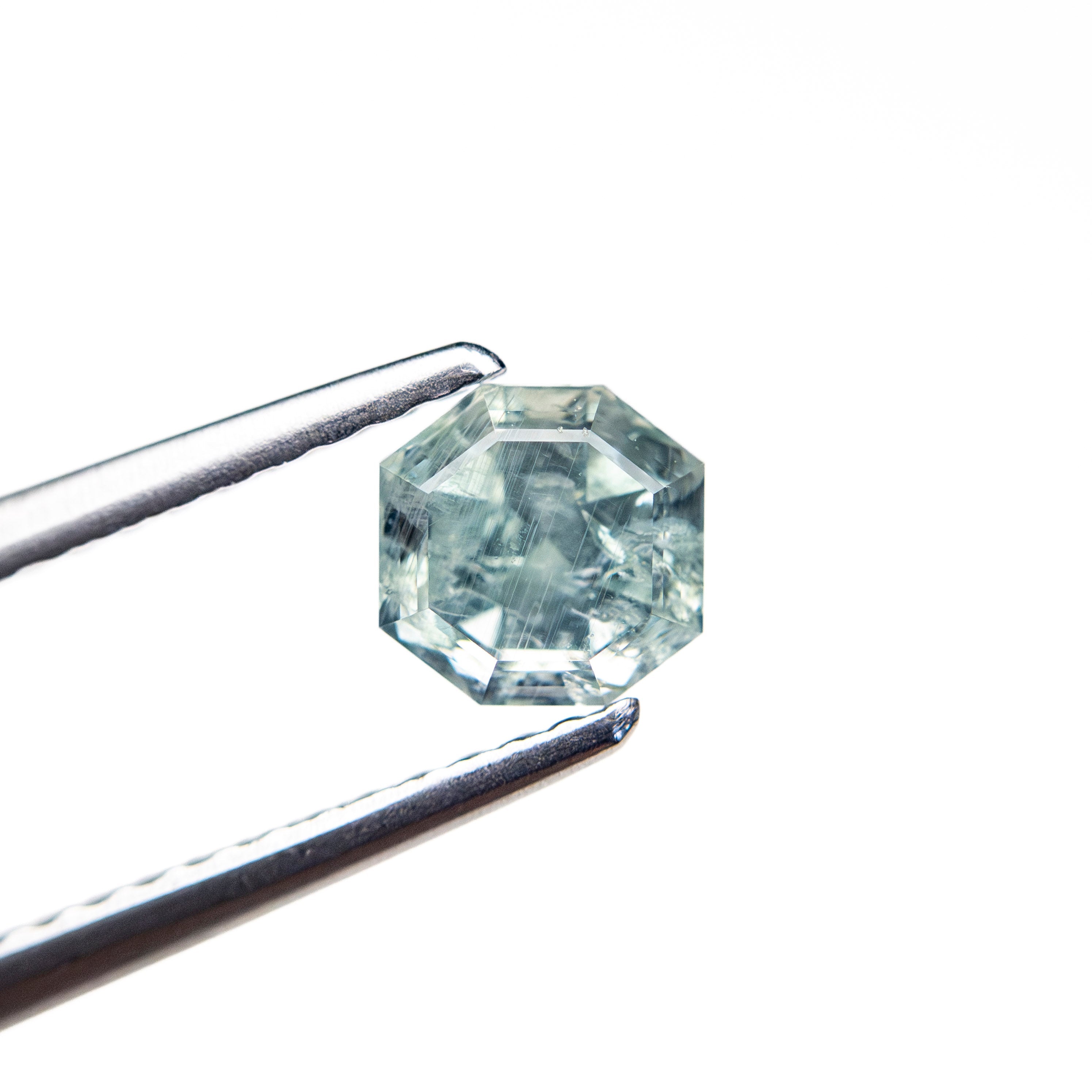 0.86ct 4.99x4.92x4.01mm Cut Corner Square Brilliant Sapphire 23903-14-Staghead Designs