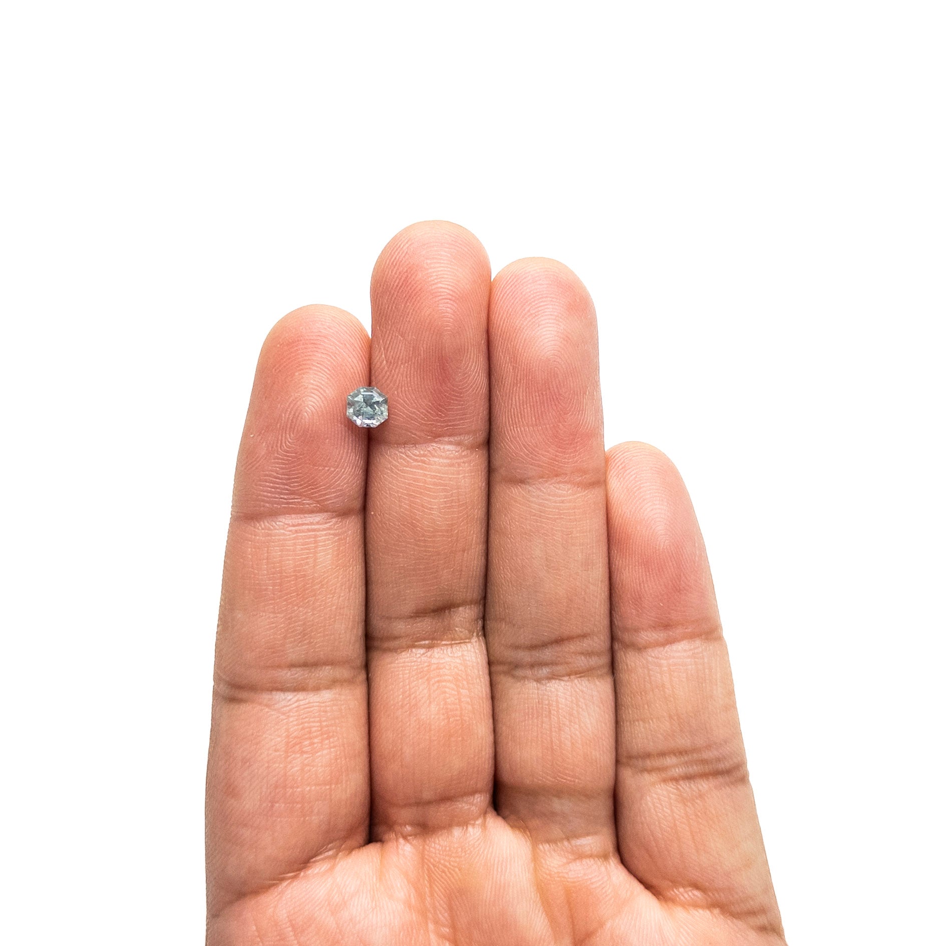0.86ct 4.99x4.92x4.01mm Cut Corner Square Brilliant Sapphire 23903-14-Staghead Designs
