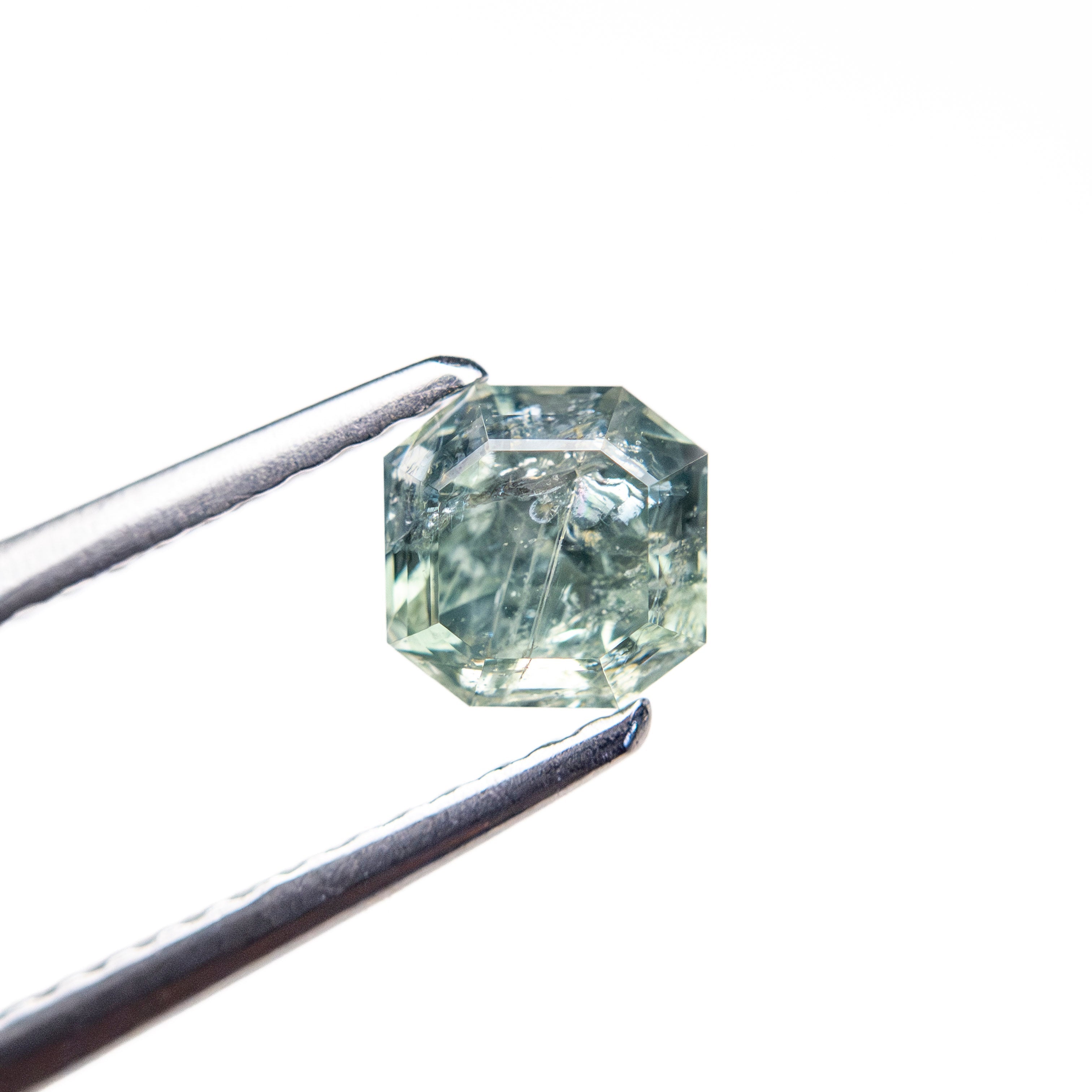 0.87ct 5.05x4.99x3.84mm Cut Corner Square Brilliant Sapphire 23903-19-Staghead Designs