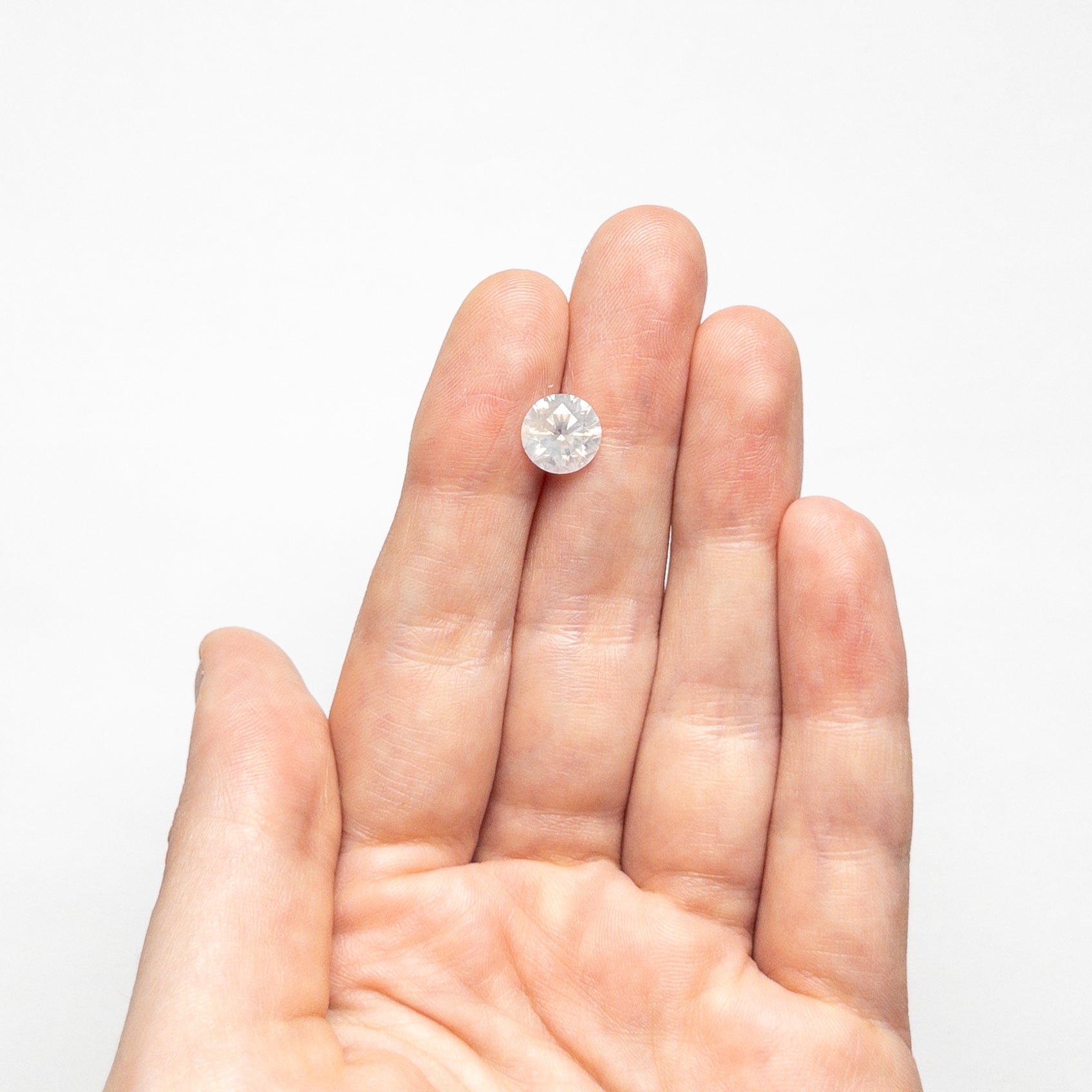 2.02ct 8.06x8.04x4.98mm Fancy White Round Brilliant 24079-01-Staghead Designs