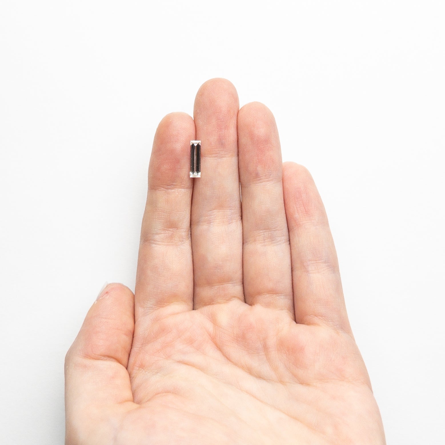 0.78ct 11.17x3.24x2.06mm GIA VS2 H Baguette Step Cut 24303-01-Staghead Designs