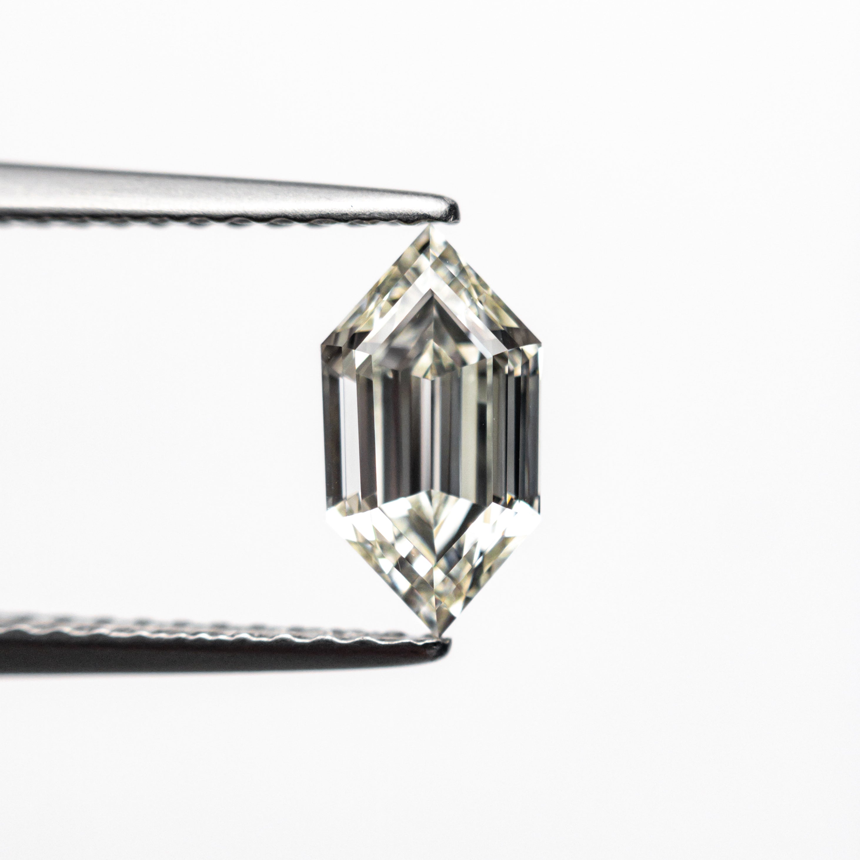 1.01ct 8.80x4.67x3.39mm GIA VVS2 L Hexagon Step Cut 25078-01-Staghead Designs